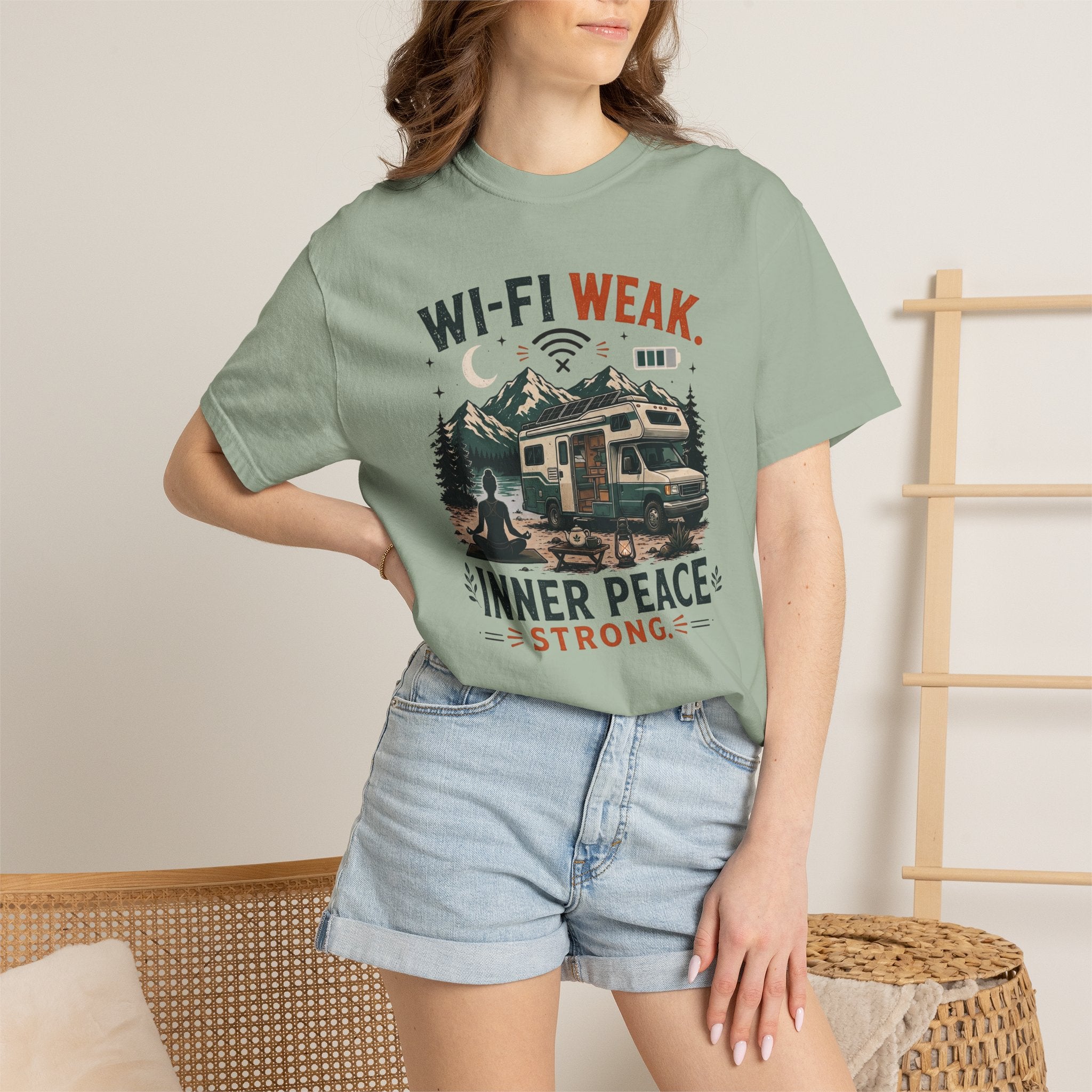 Wi-Fi Weak Inner Peace Strong - T-Shirt