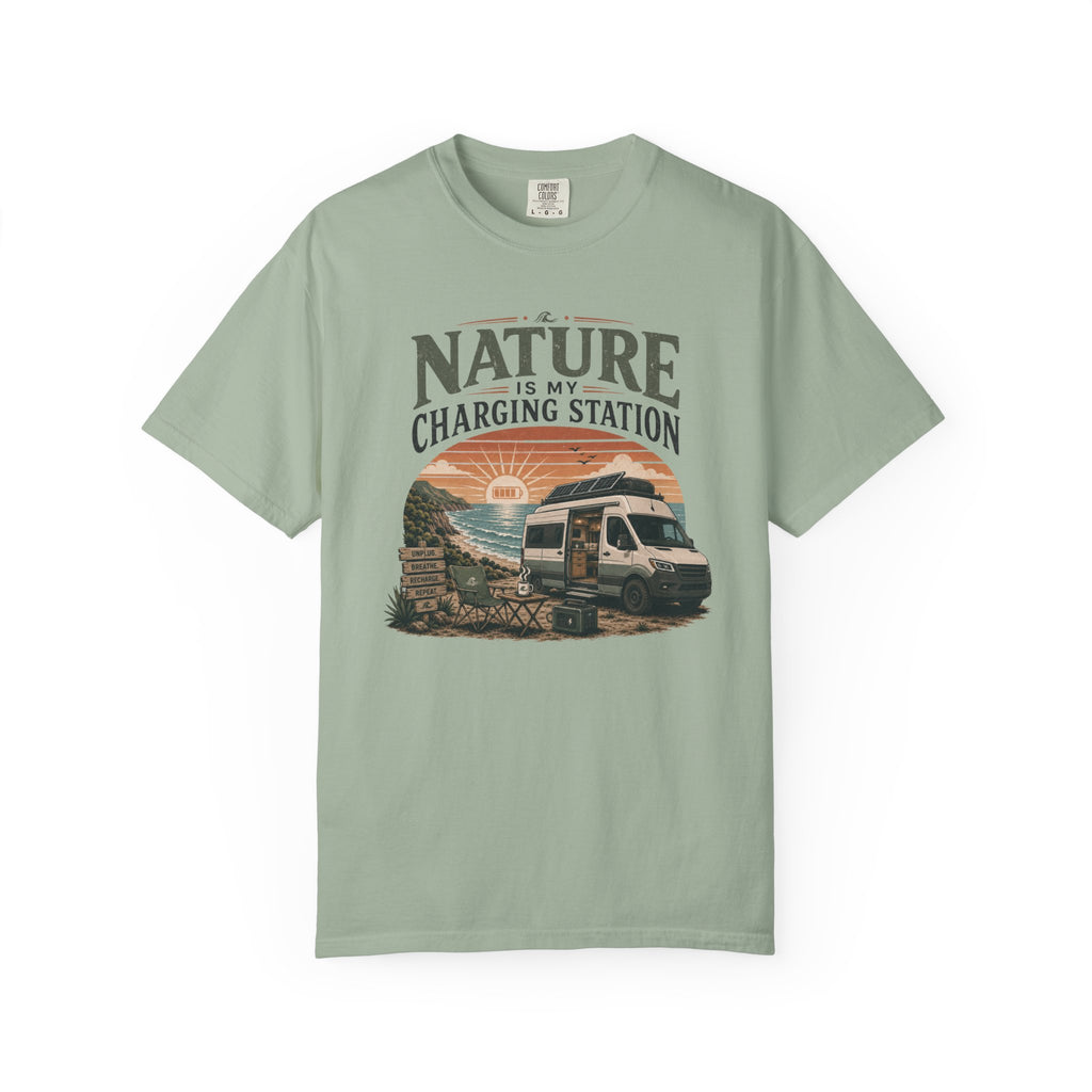 Nature Is My Charging Station - T-Shirt