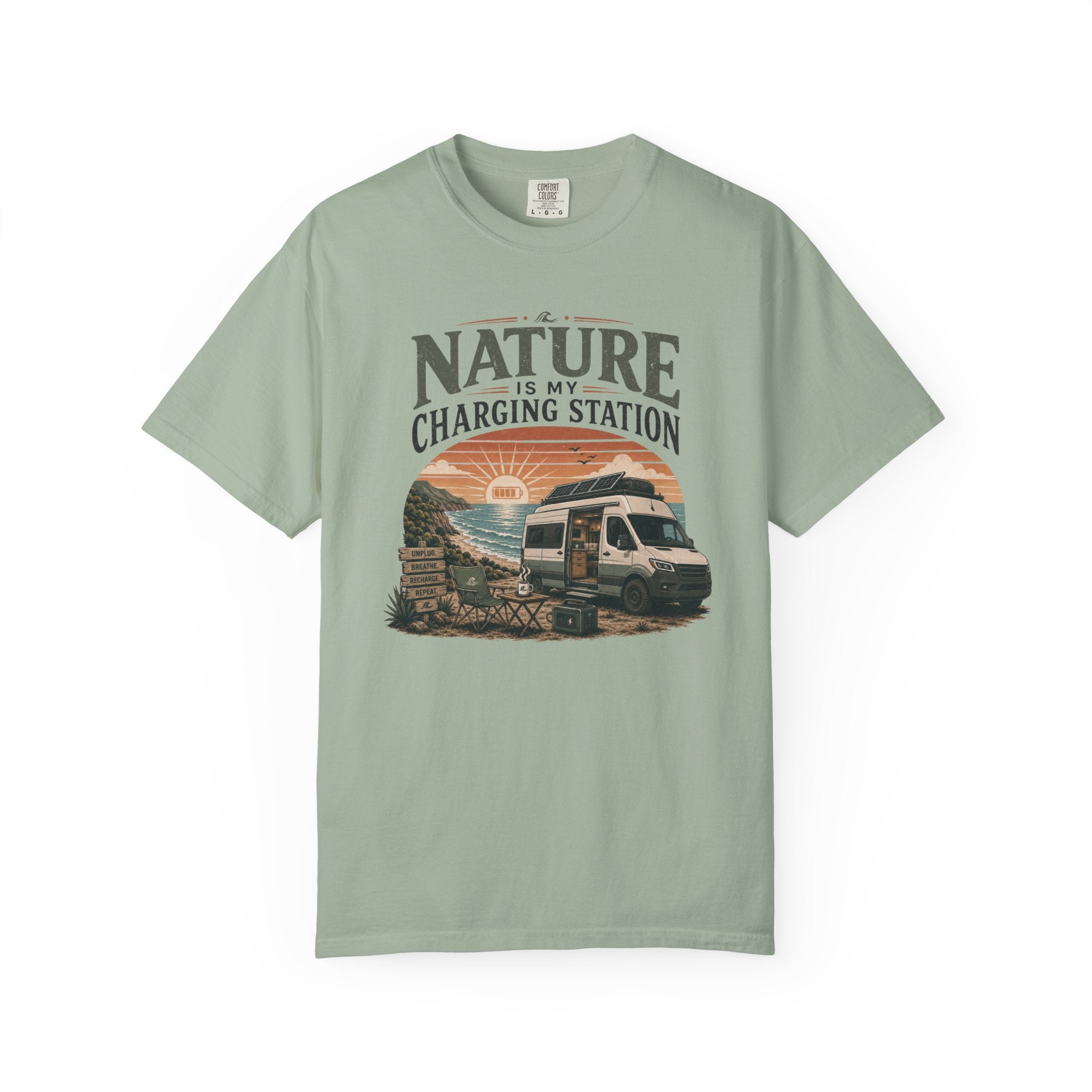 Nature Is My Charging Station - T-Shirt