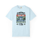 This Van Runs On Solar Coffee And Troubleshooting - T-Shirt