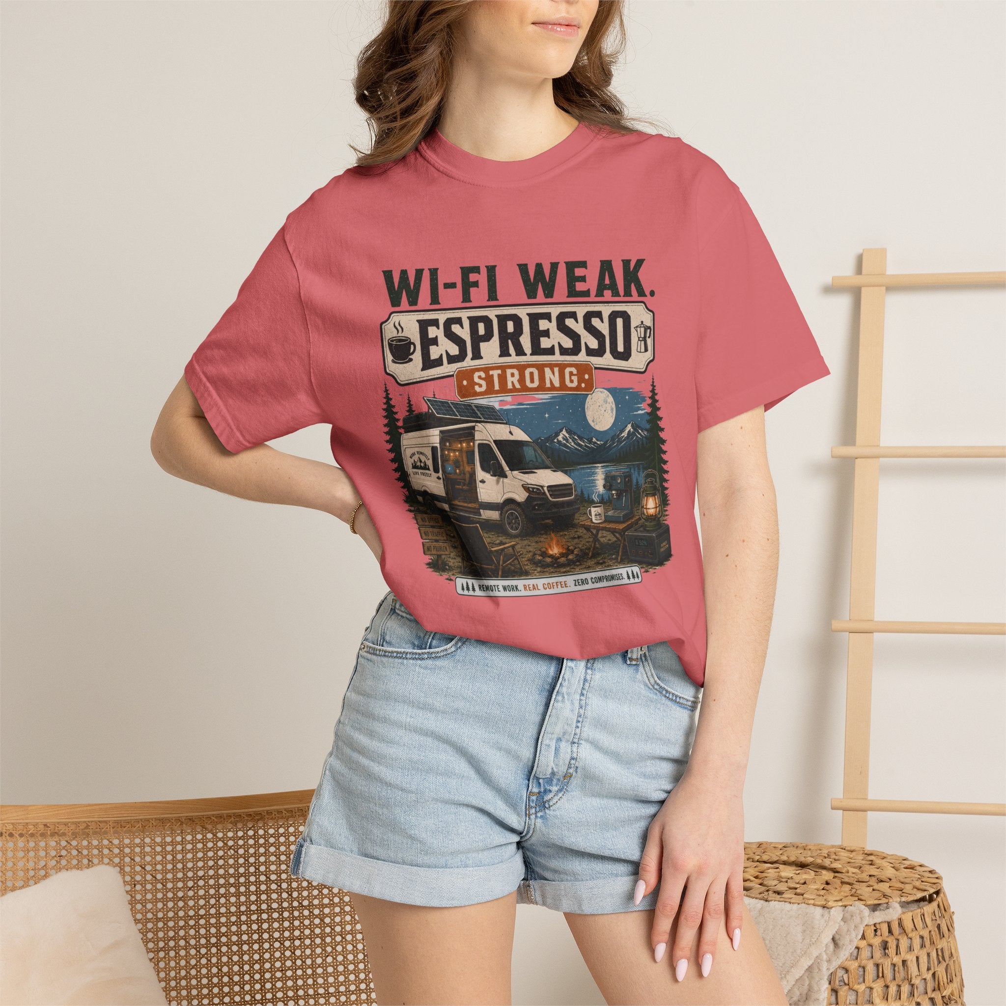Wi-Fi Weak Espresso Strong - T-Shirt