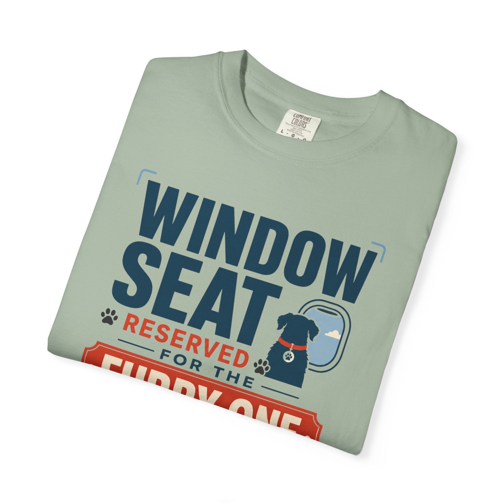 Window Seat Reserved For The Furry One - T-Shirt