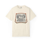 America Looks Better Through A Windshield - T-Shirt
