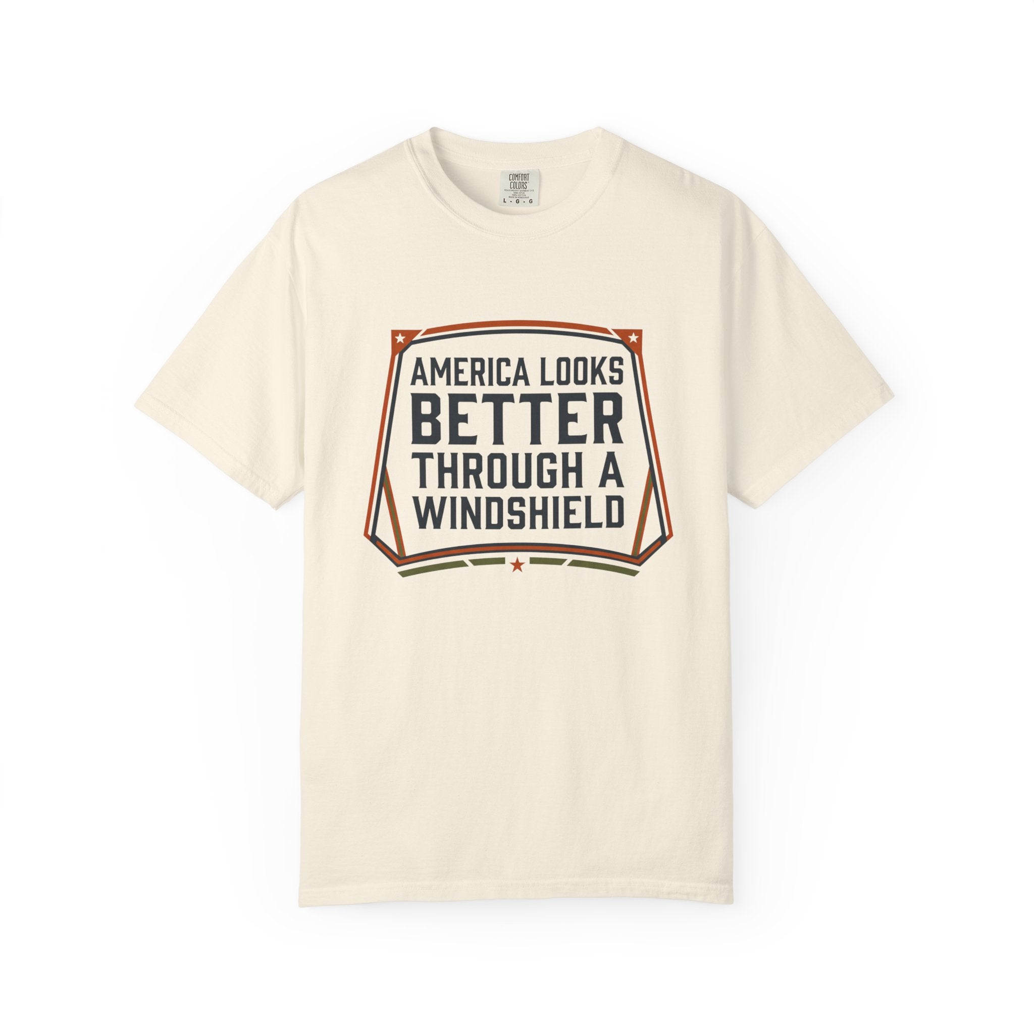 America Looks Better Through A Windshield - T-Shirt