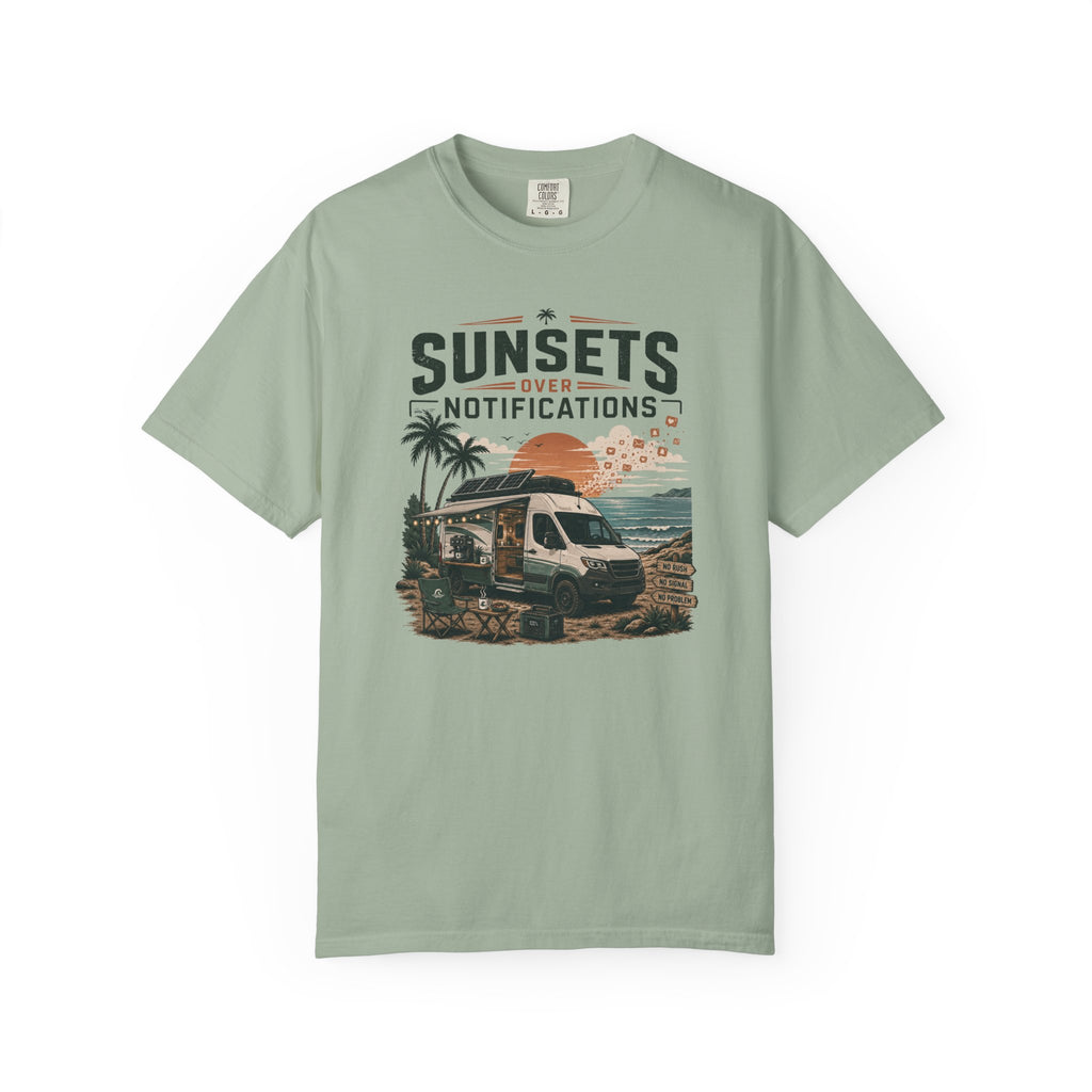 Sunsets Over Notifications - T-Shirt