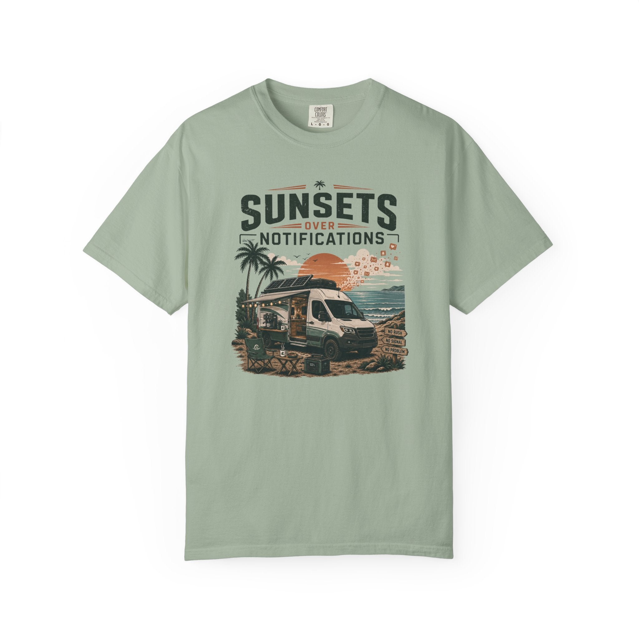 Sunsets Over Notifications - T-Shirt