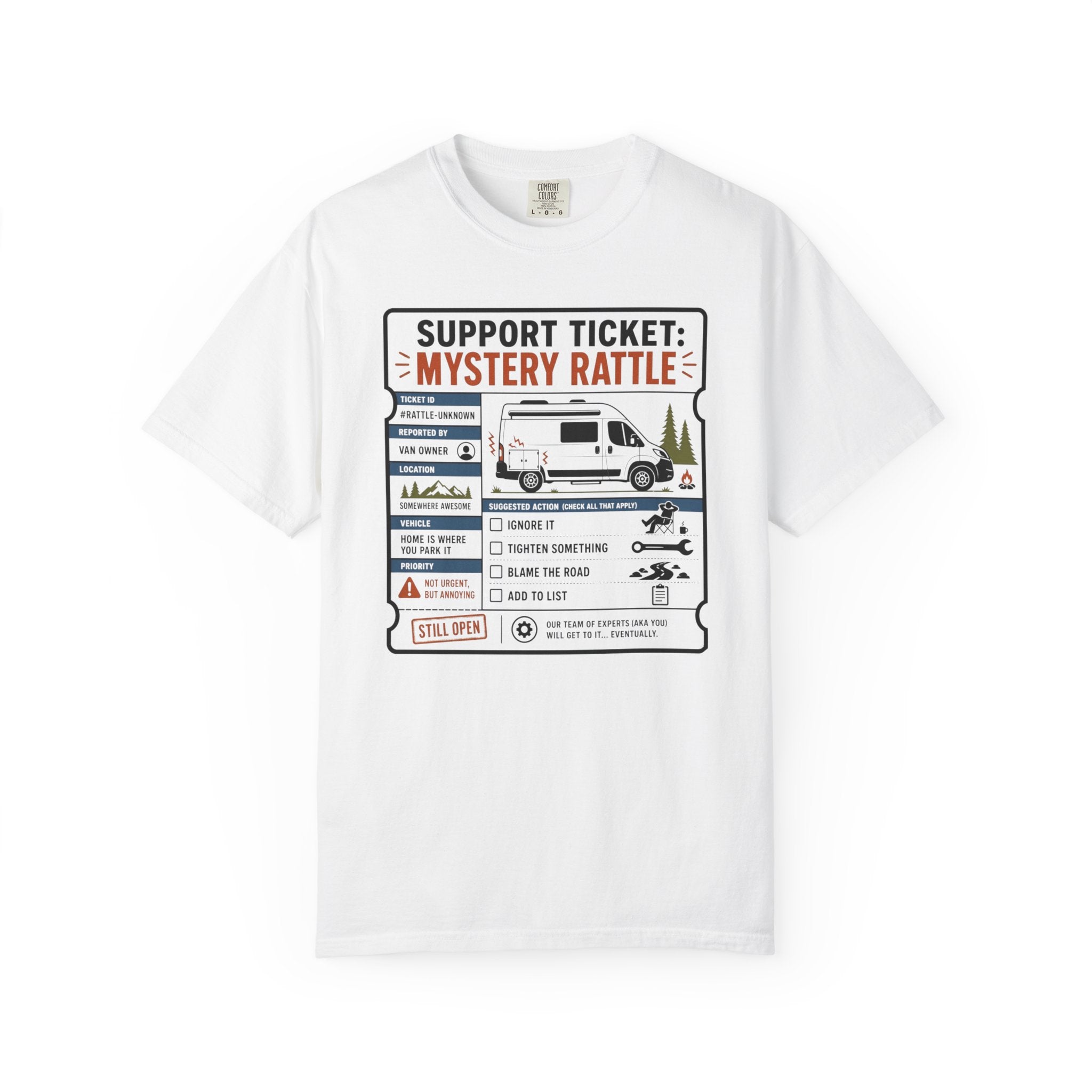 Support Ticket Mystery Rattle - T-Shirt