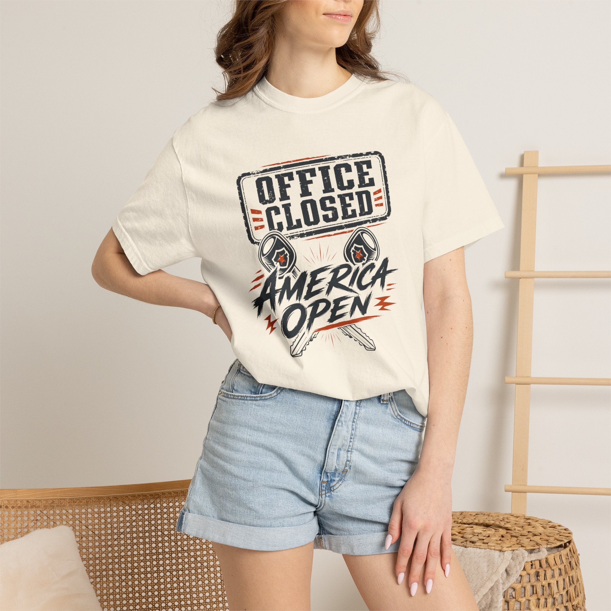 Office Closed America Open - T-Shirt