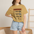Today S Plan Brew Roam Repeat - T-Shirt