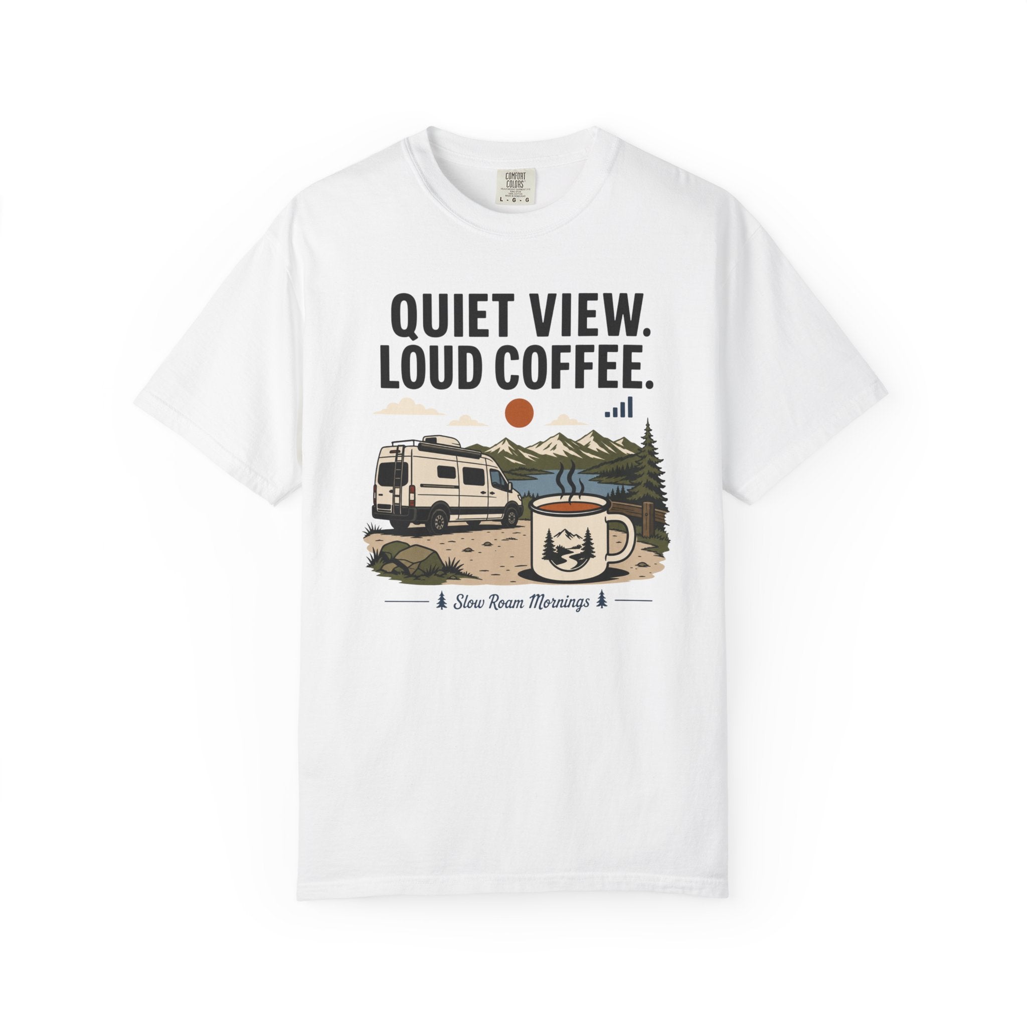 Quiet View Loud Coffee - T-Shirt