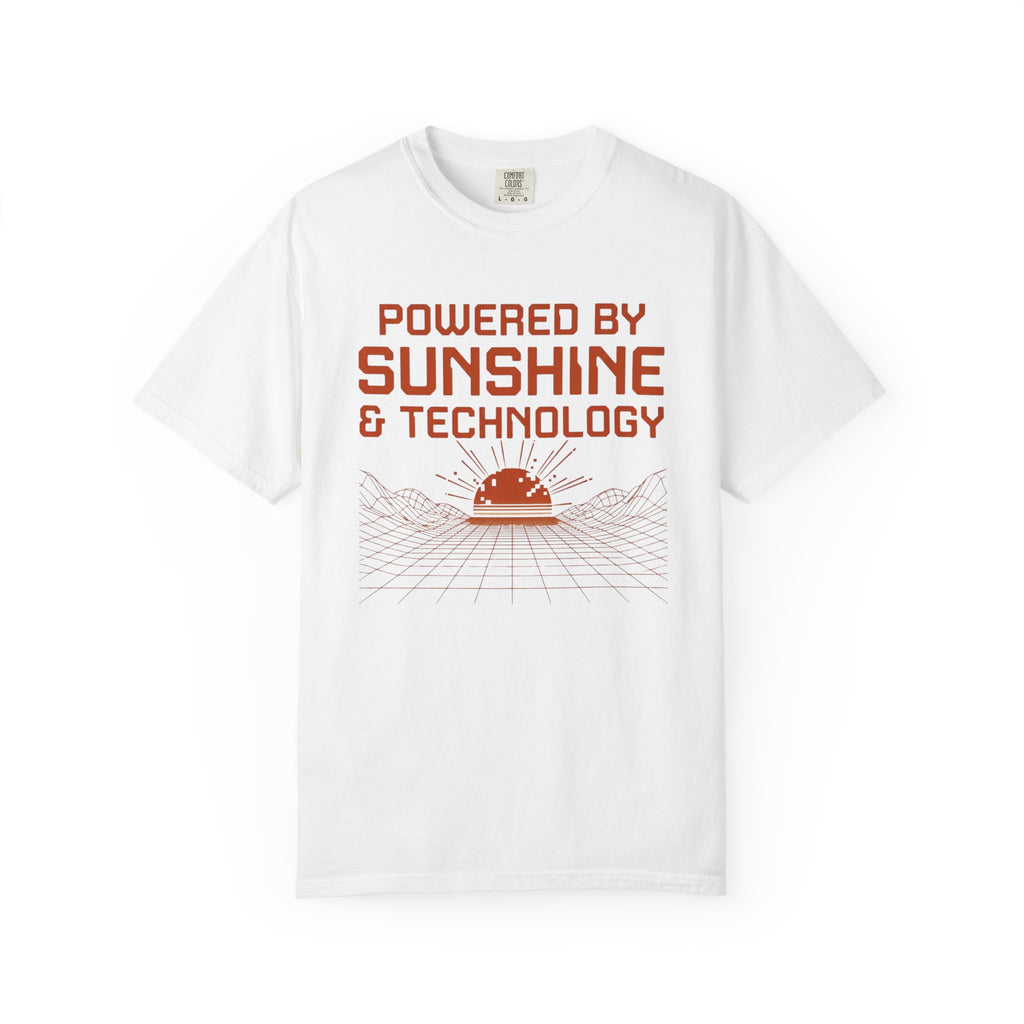 Powered By Sunshine And Technology - T-Shirt