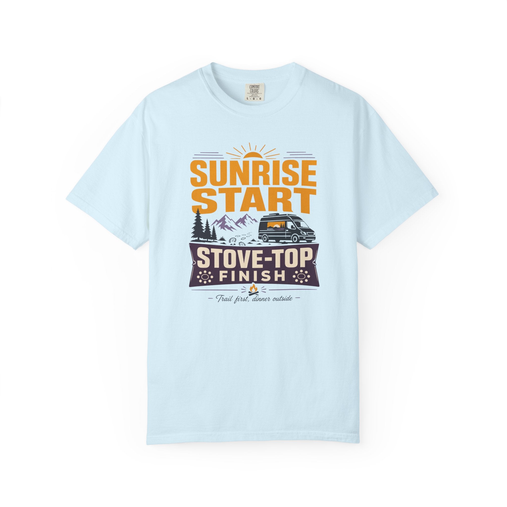 Sunrise Start Stove Top Finish - T-Shirt