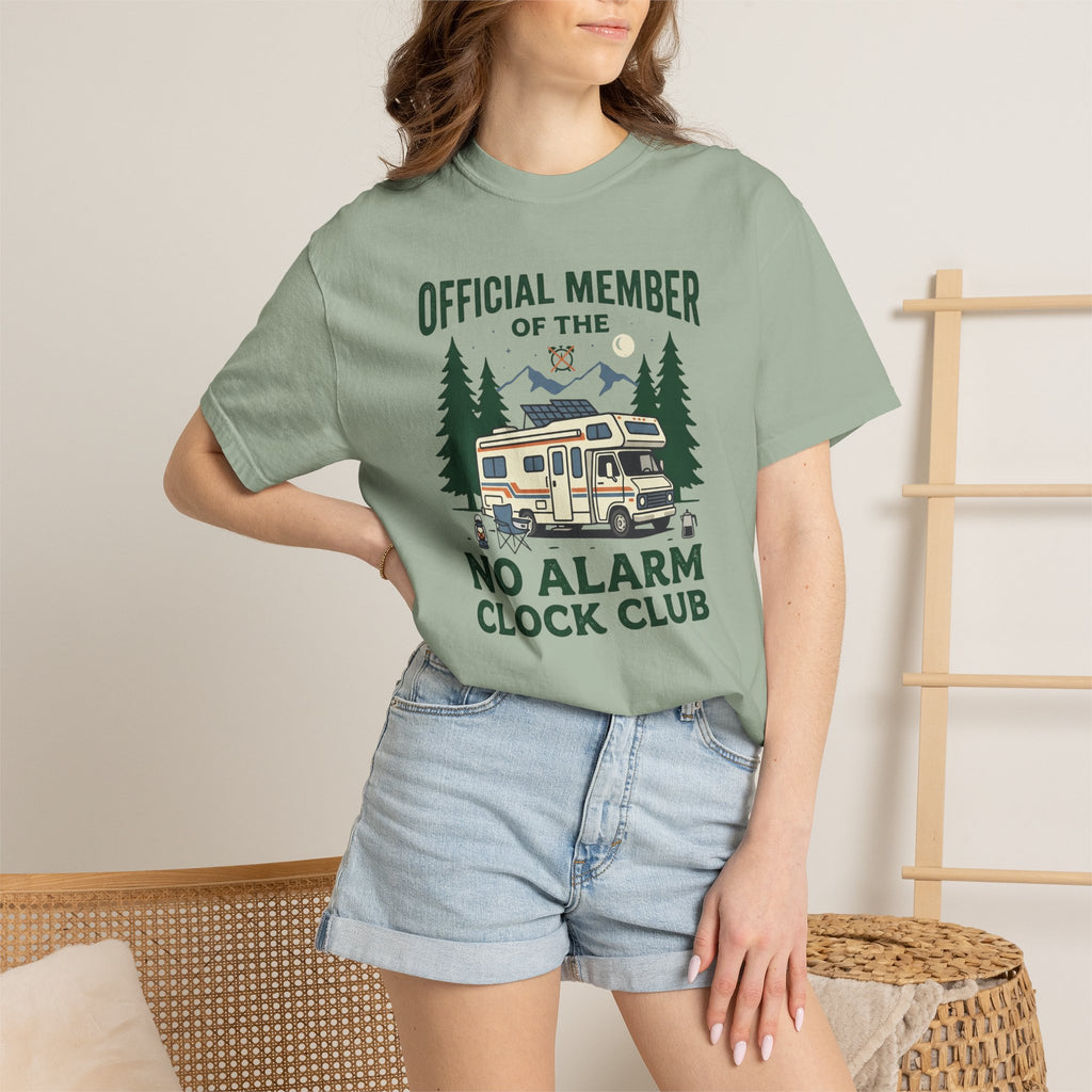 No Alarm Clock Club - T-Shirt