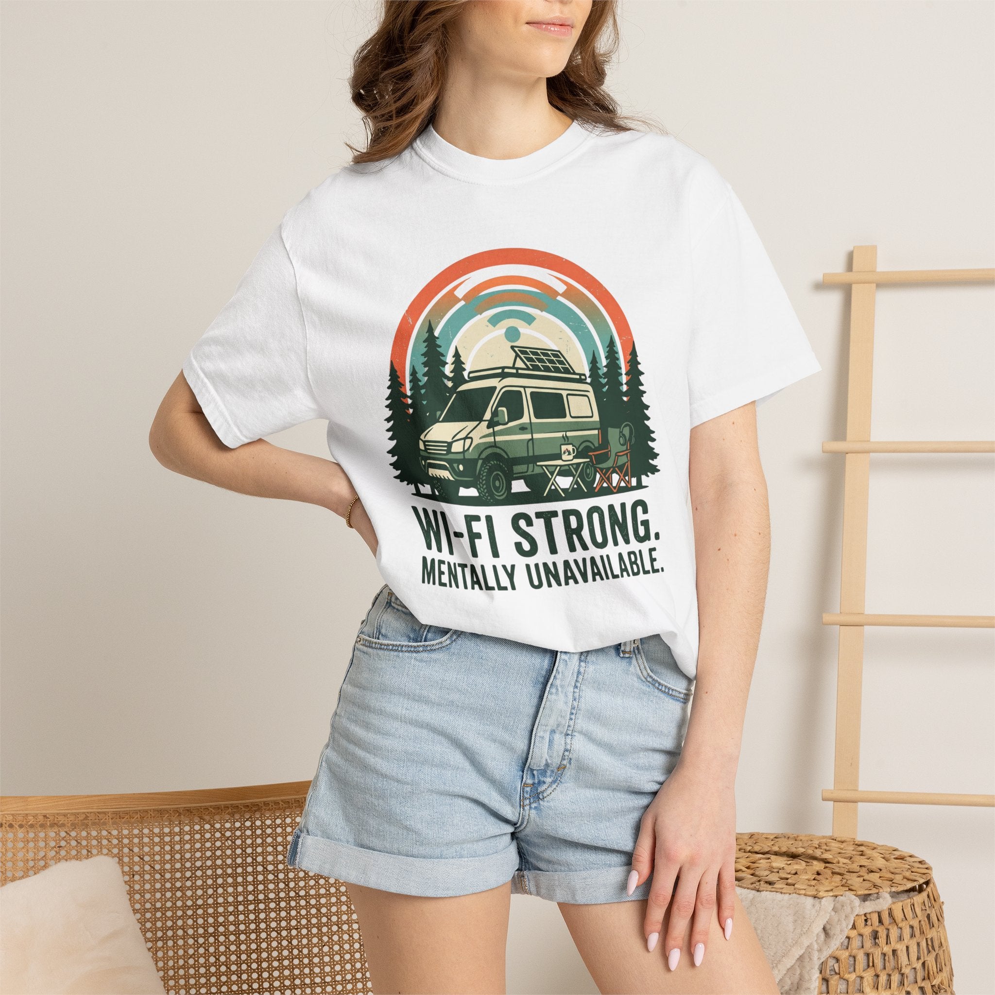 Wifi Strong Mentally Unavailable - T-Shirt