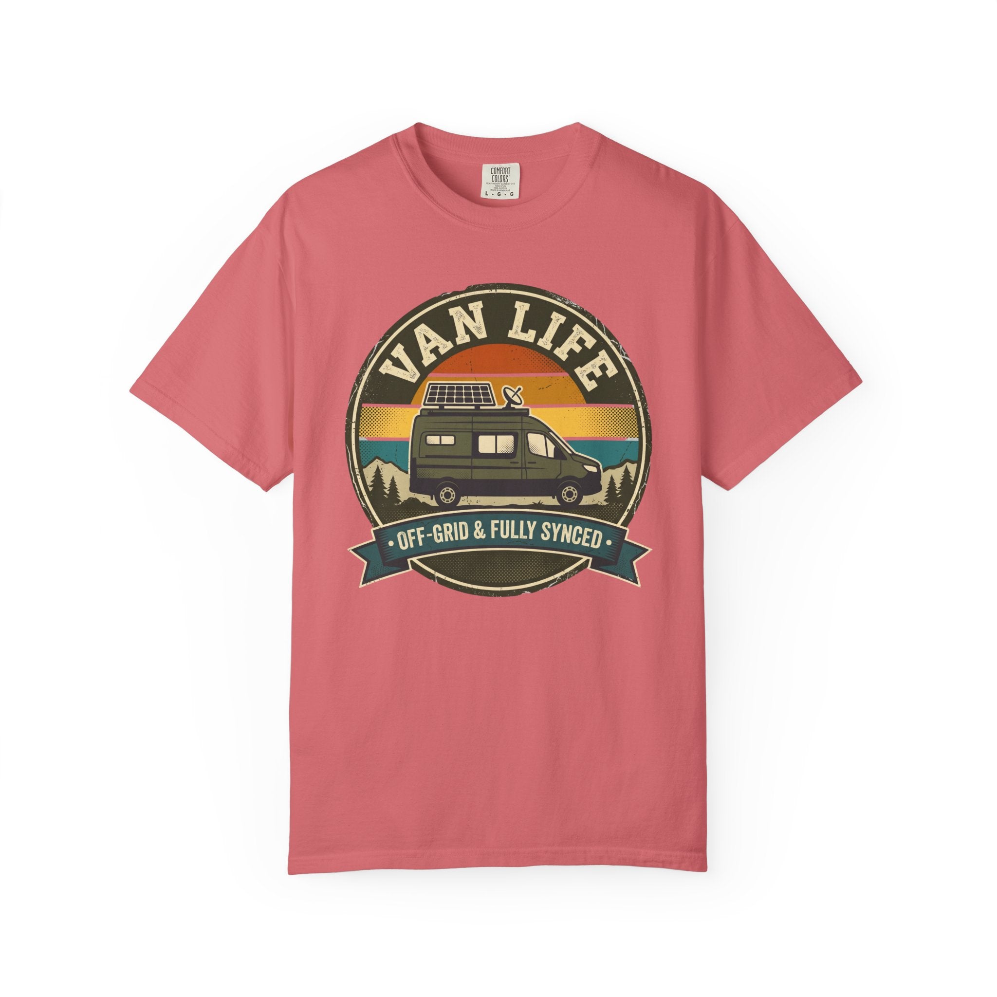 Van Life Offgrid And Fully Synced - T-Shirt