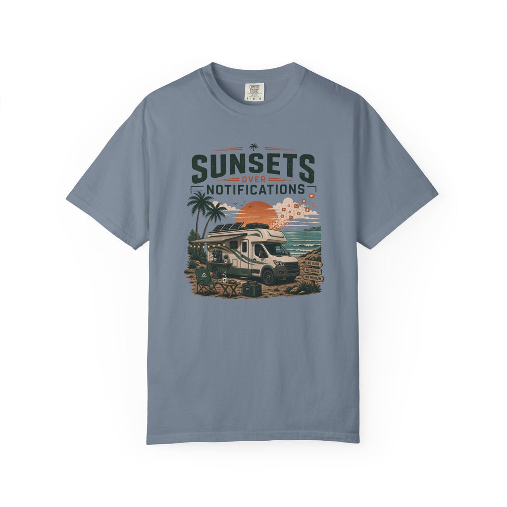 Sunsets Over Notifications - T-Shirt