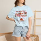 Powered By Sunshine And Technology - T-Shirt