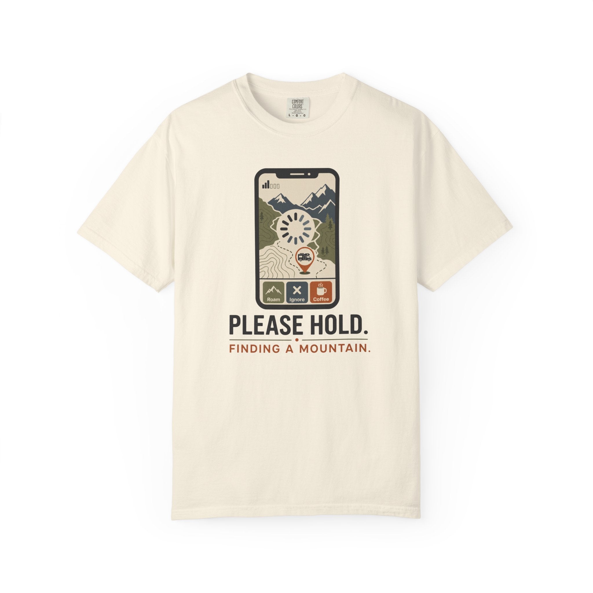 Please Hold Finding A Mountain - T-Shirt
