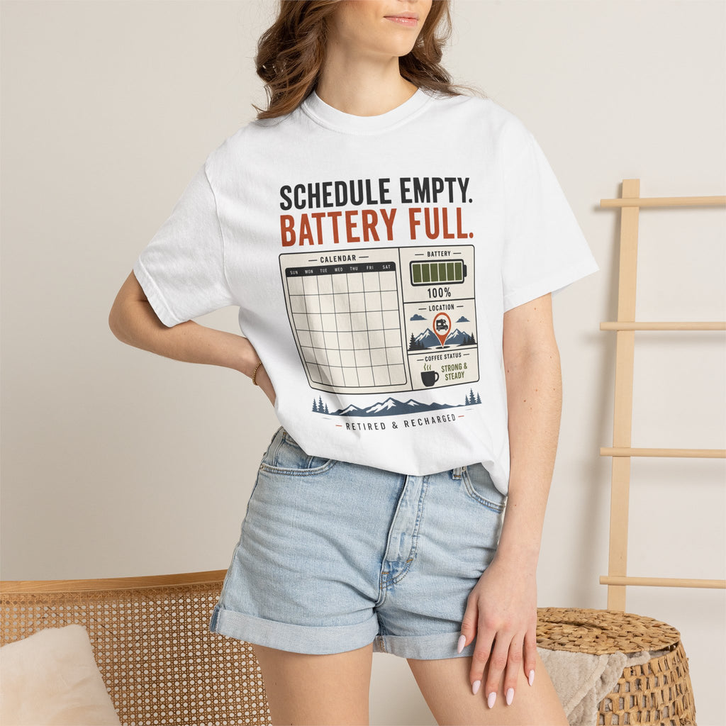 Schedule Empty Battery Full - T-Shirt