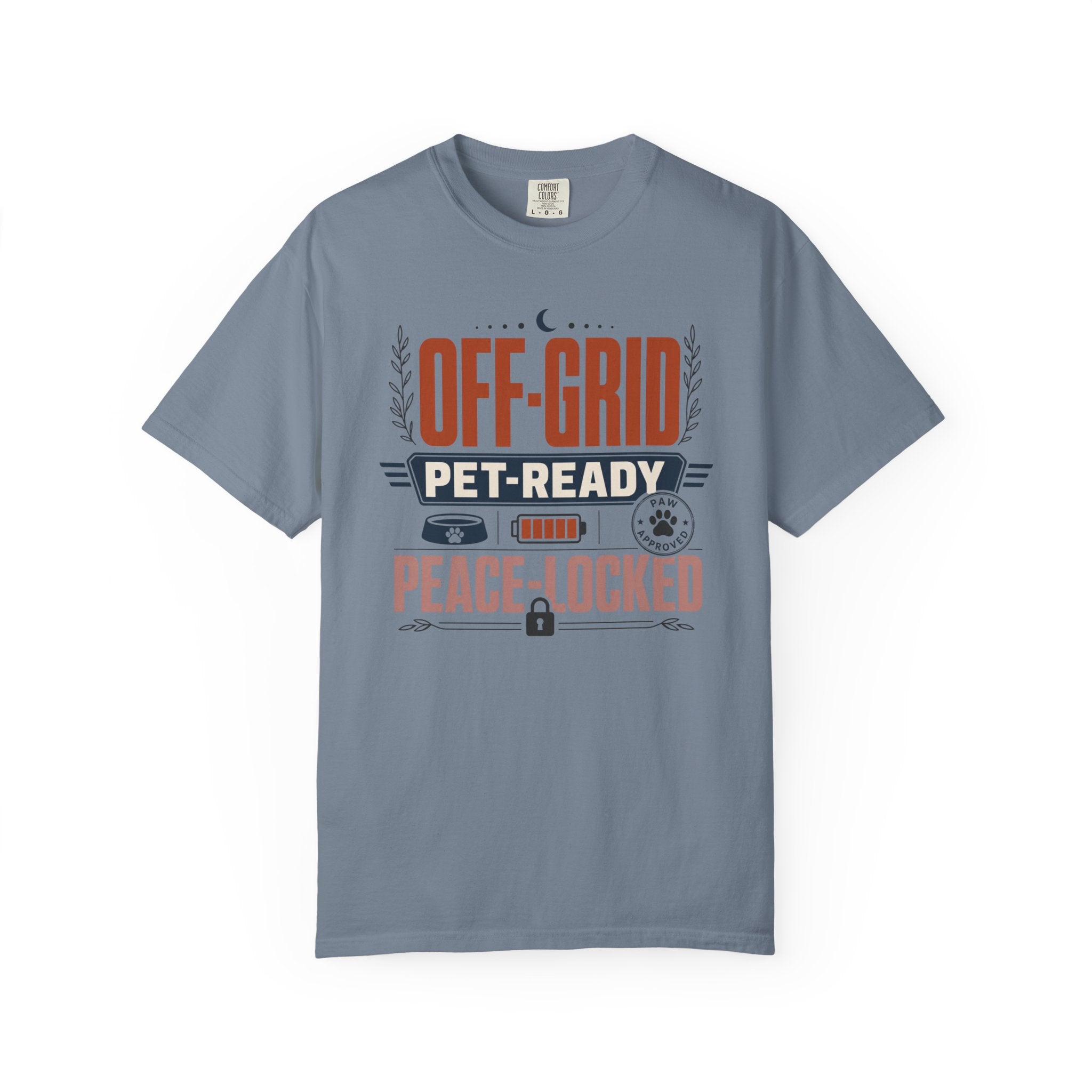 Off Grid Pet Ready Peace Locked - T-Shirt