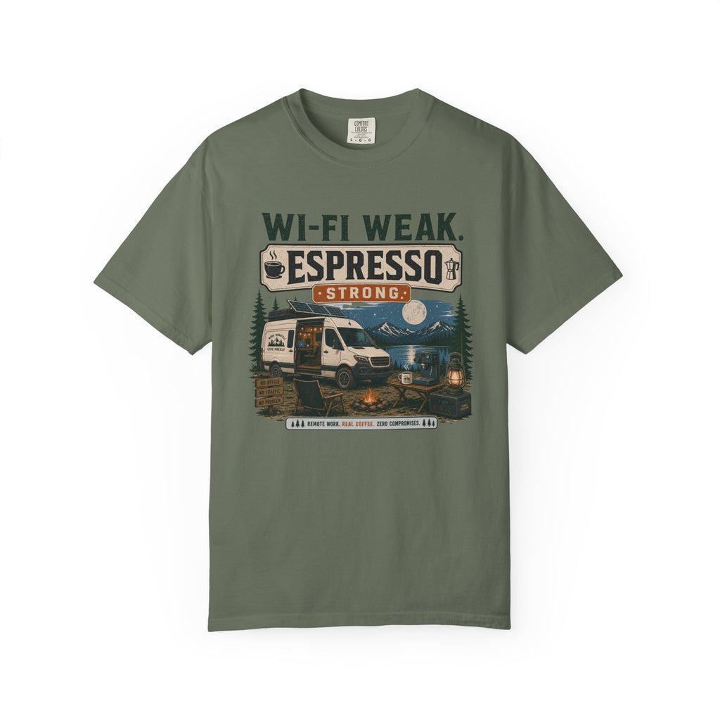 Wi-Fi Weak Espresso Strong - T-Shirt