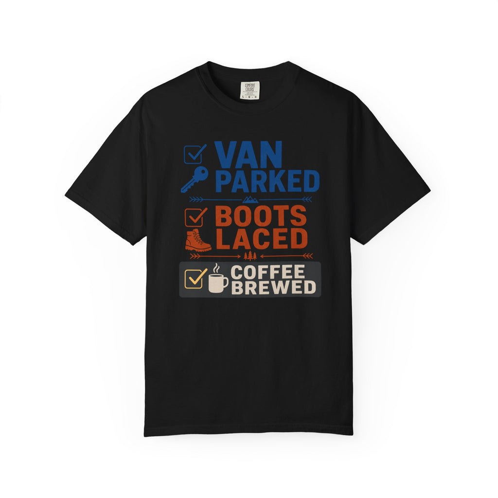 Van Parked Boots Laced Coffee Brewed - T-Shirt