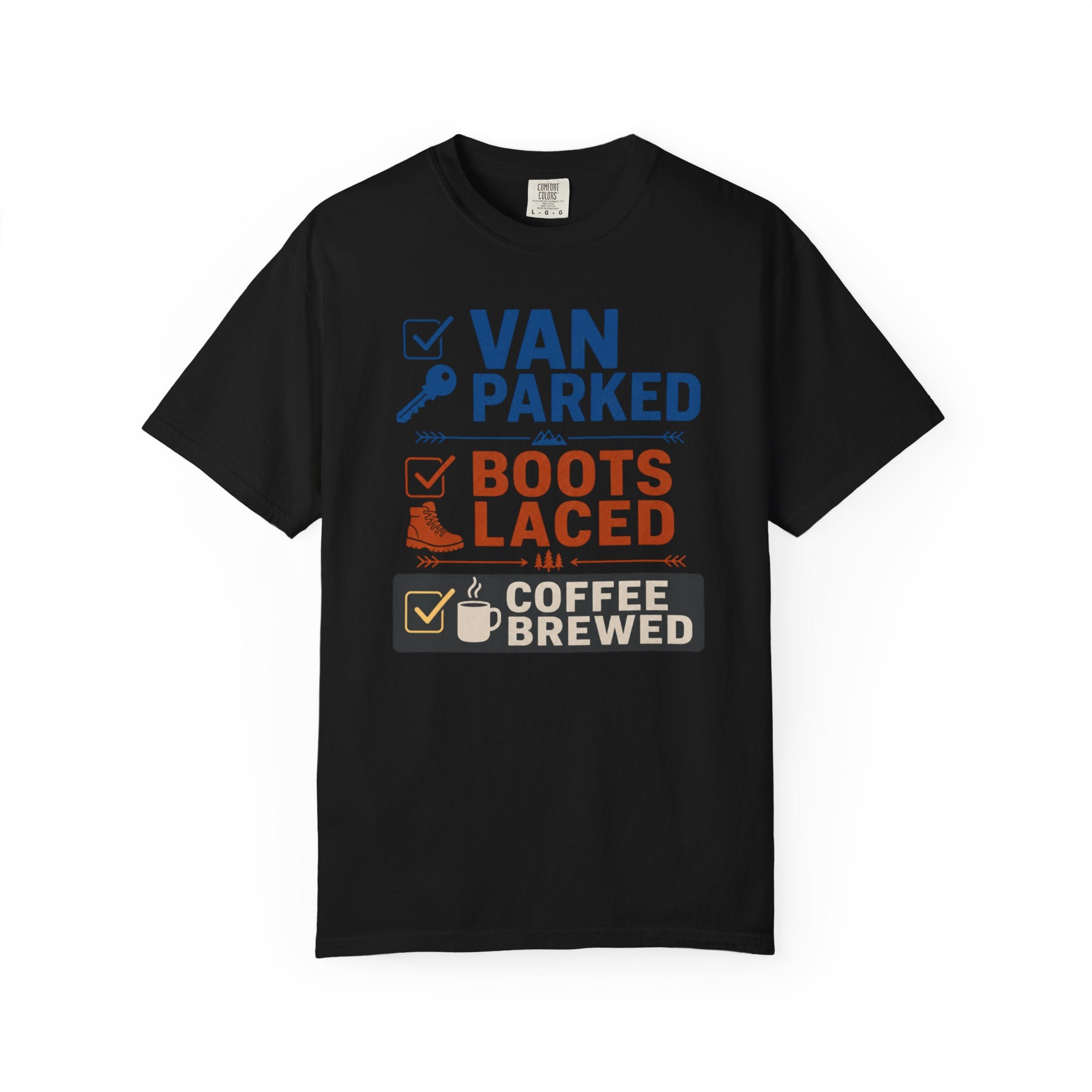 Van Parked Boots Laced Coffee Brewed - T-Shirt