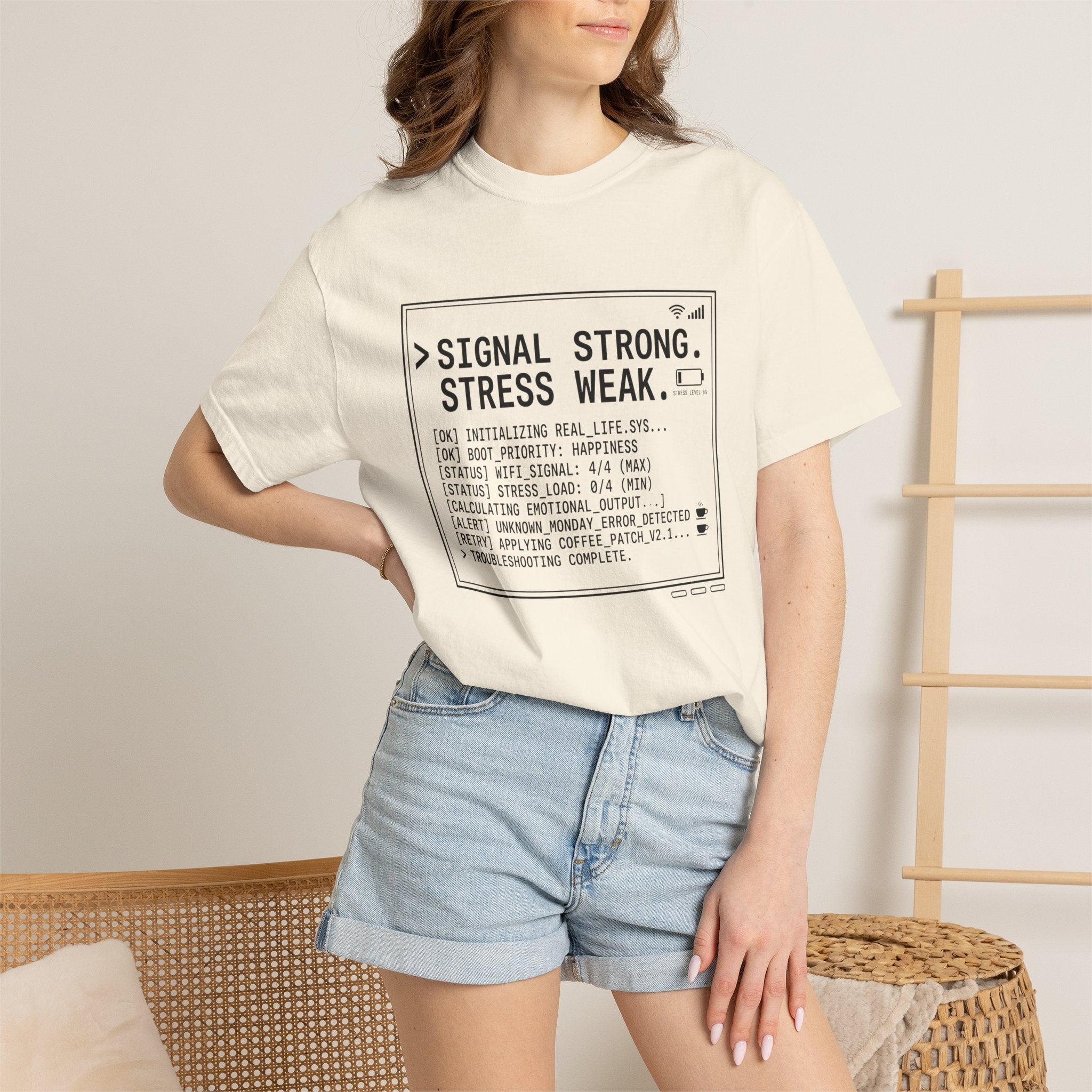 Signal Strong Stress Weak - T-Shirt