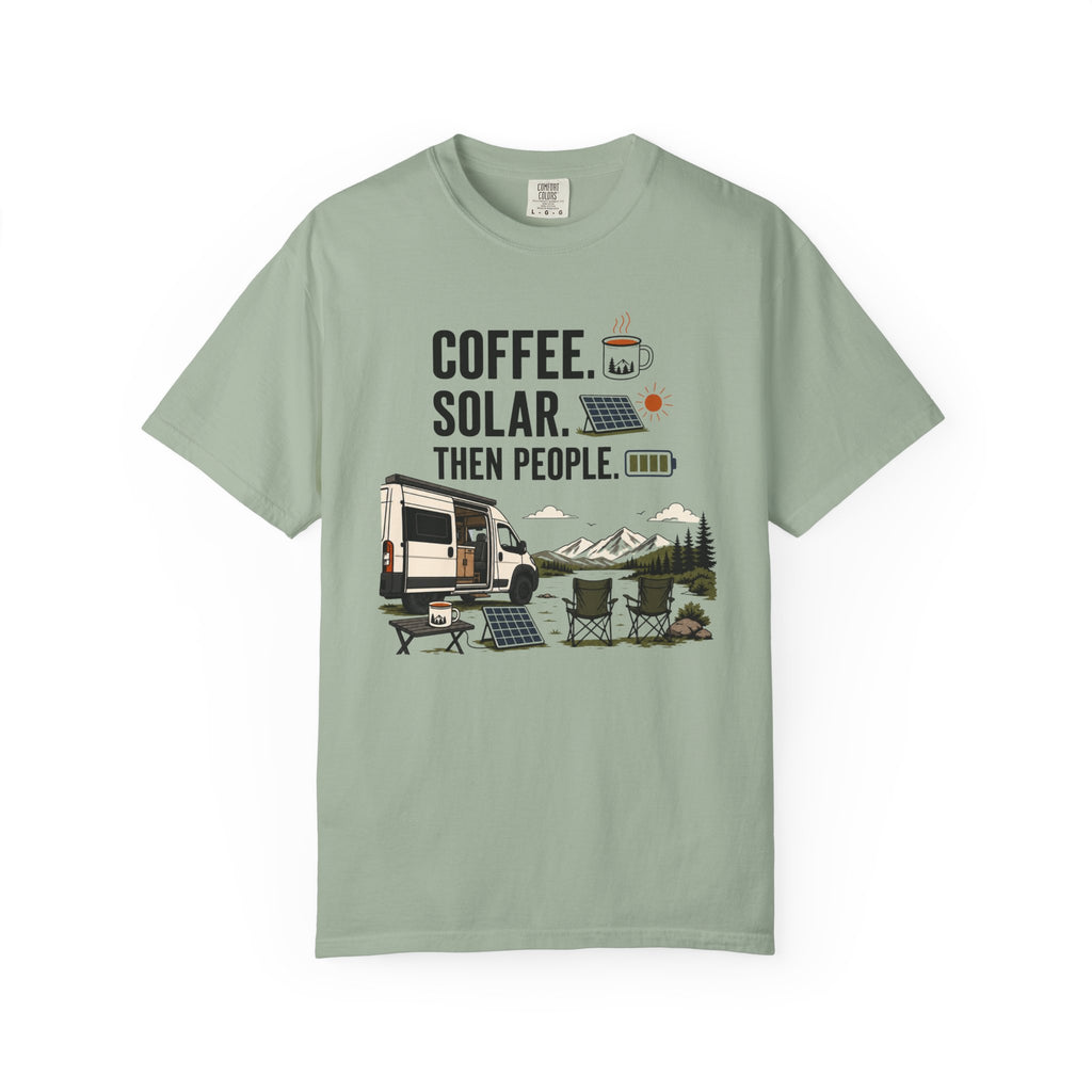 Coffee Solar Then People - T-Shirt