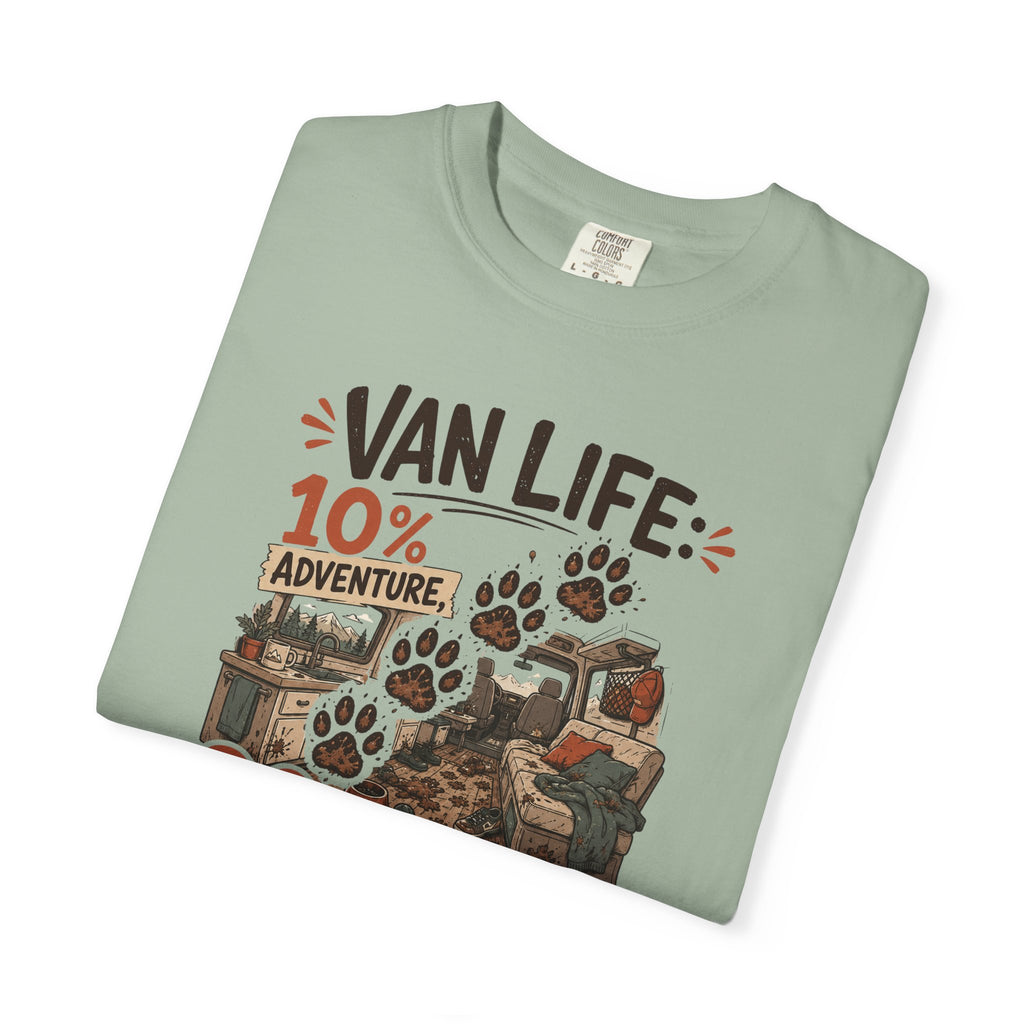 Van Life 10 Adventure 90 Cleaning Muddy Paws - T-Shirt