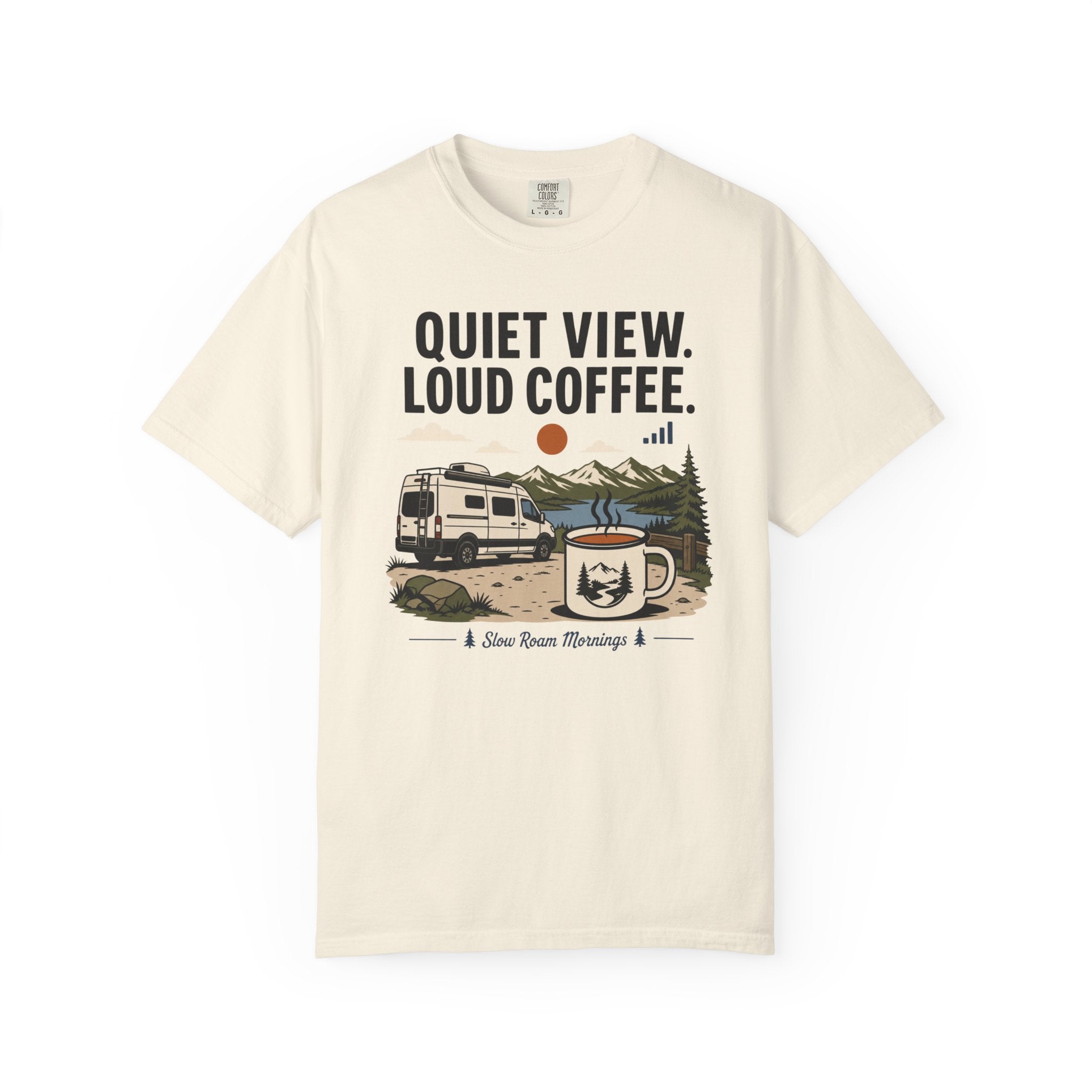 Quiet View Loud Coffee - T-Shirt