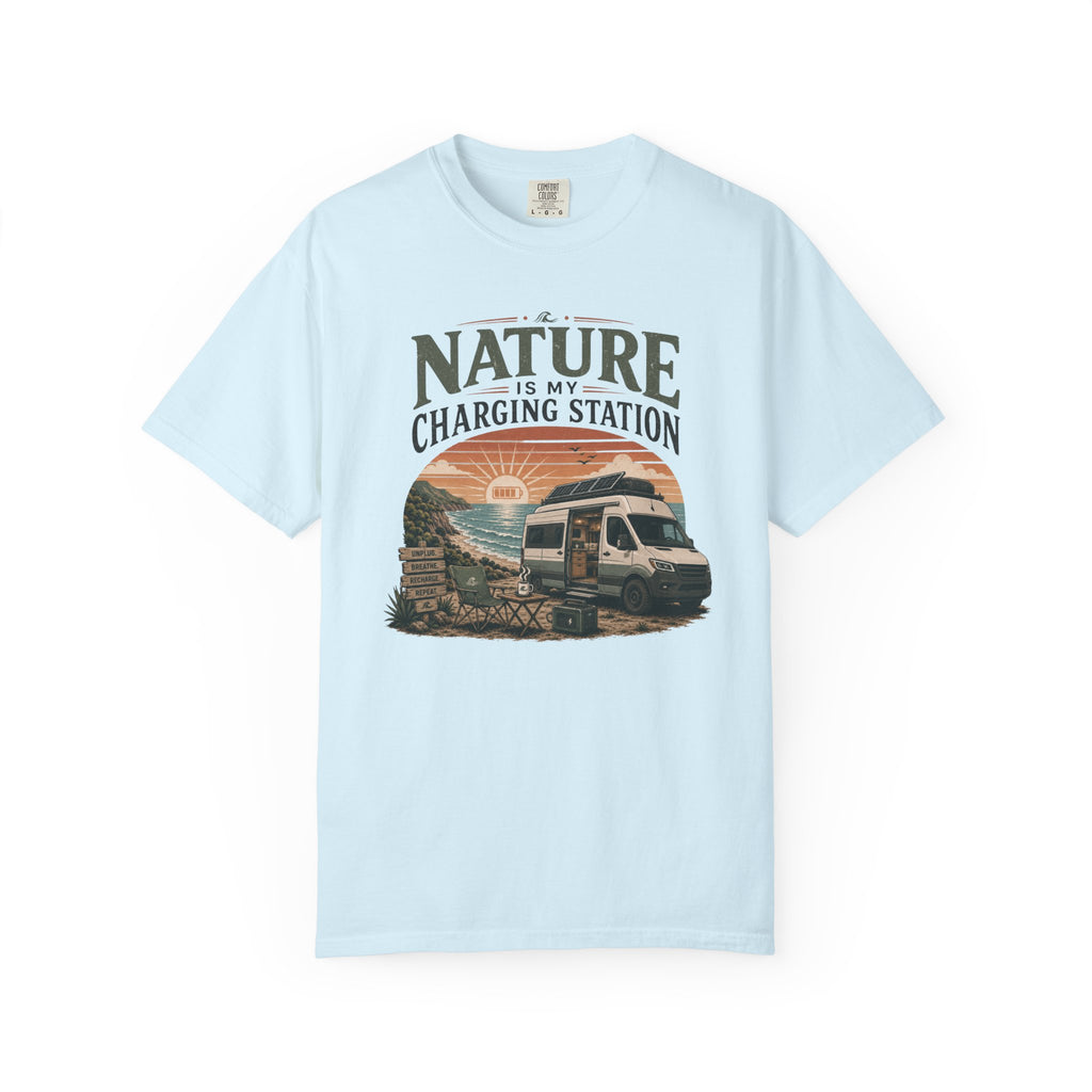 Nature Is My Charging Station - T-Shirt