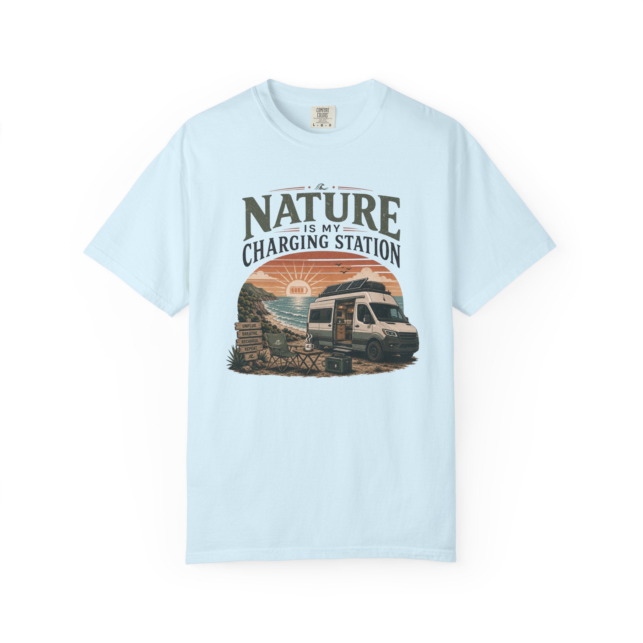 Nature Is My Charging Station - T-Shirt
