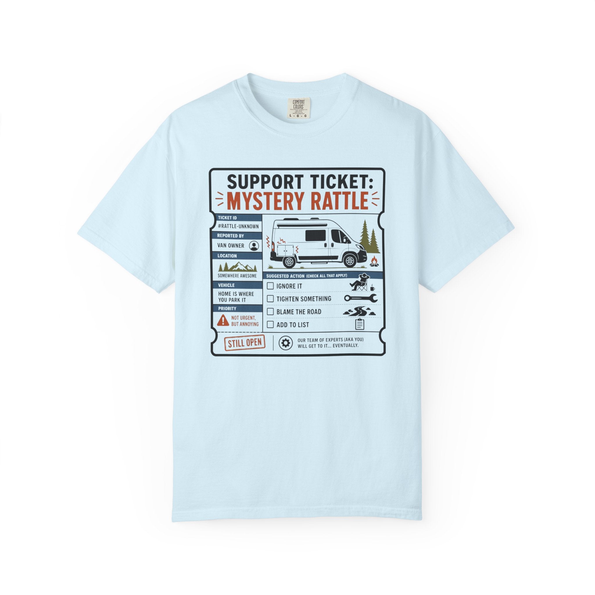 Support Ticket Mystery Rattle - T-Shirt