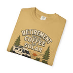 Retirement Runs On Coffee And Solar - T-Shirt