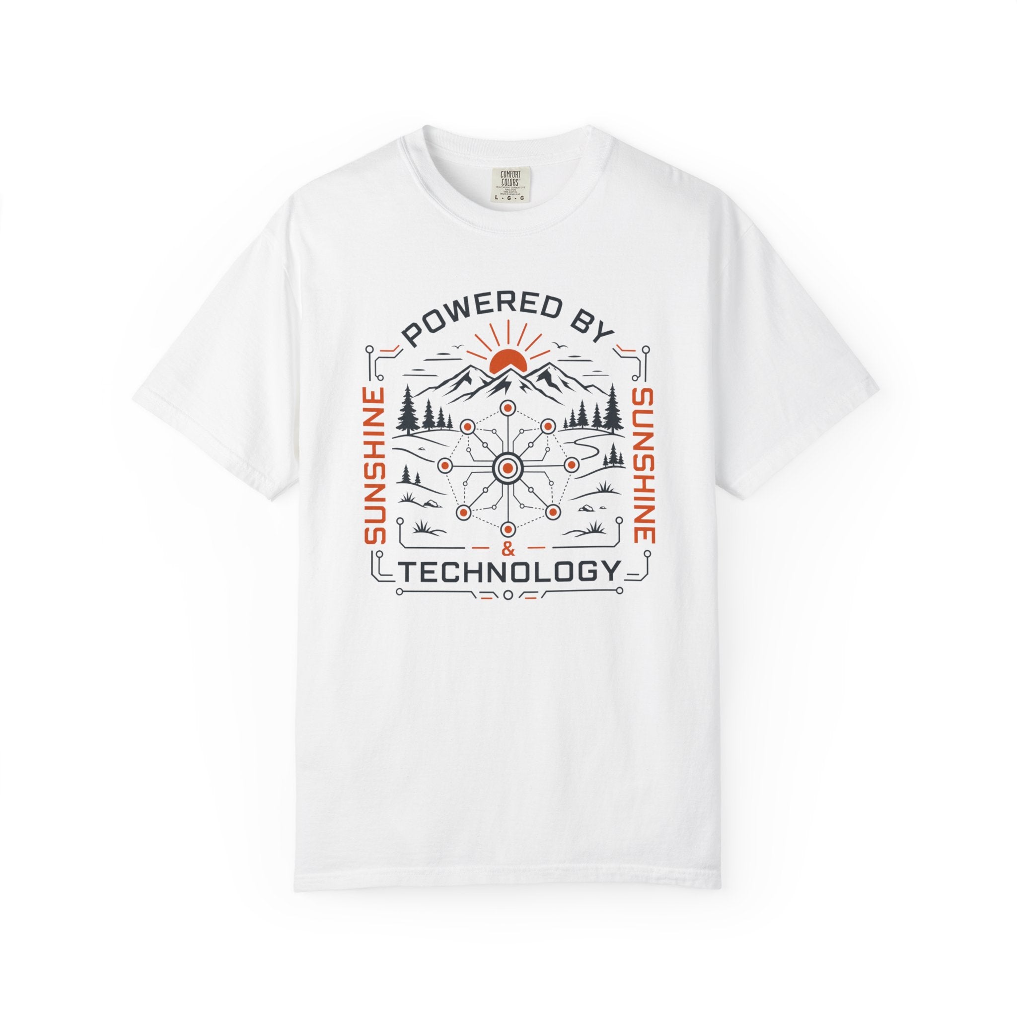 Powered By Sunshine And Technology - T-Shirt