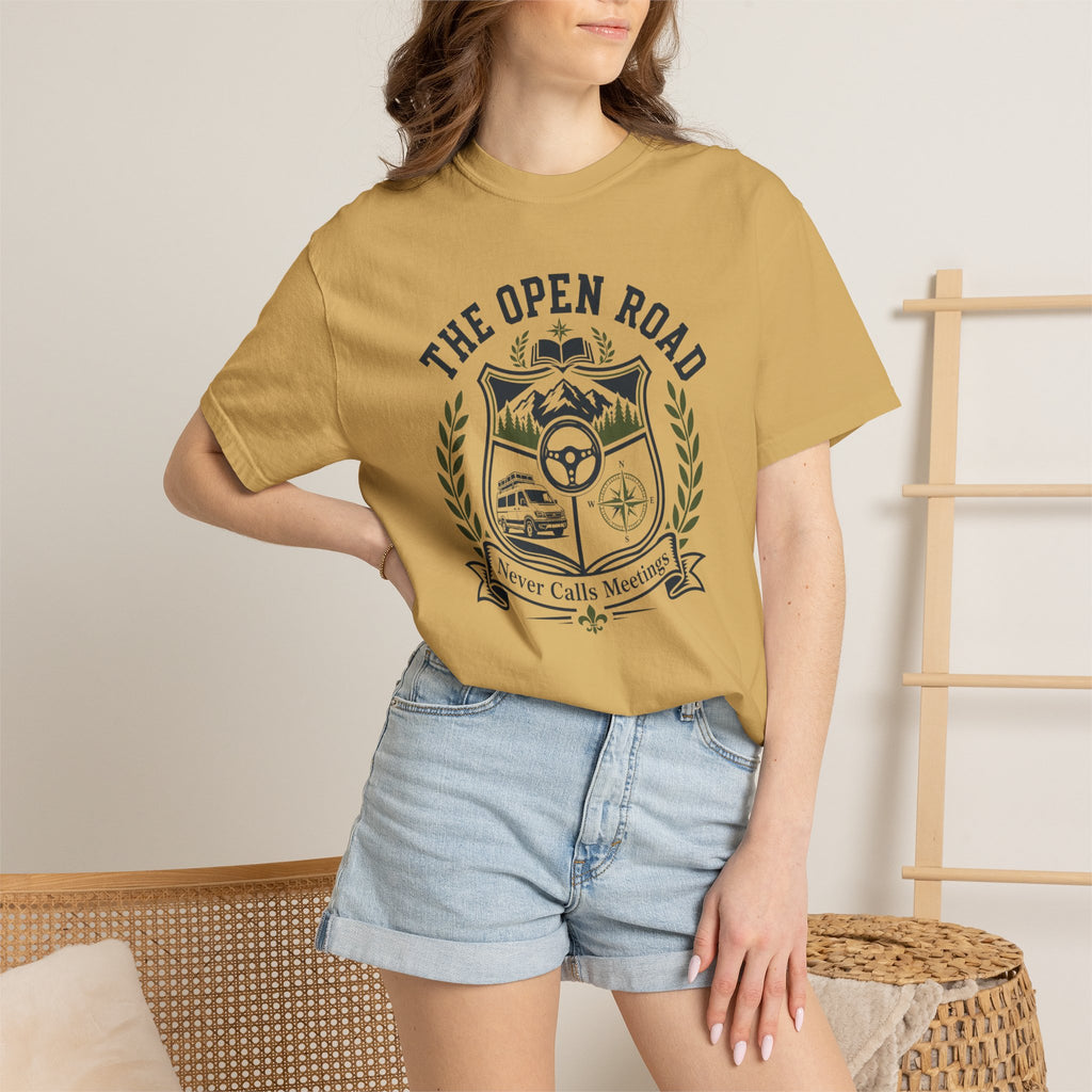The Open Road Never Calls Meetings - T-Shirt