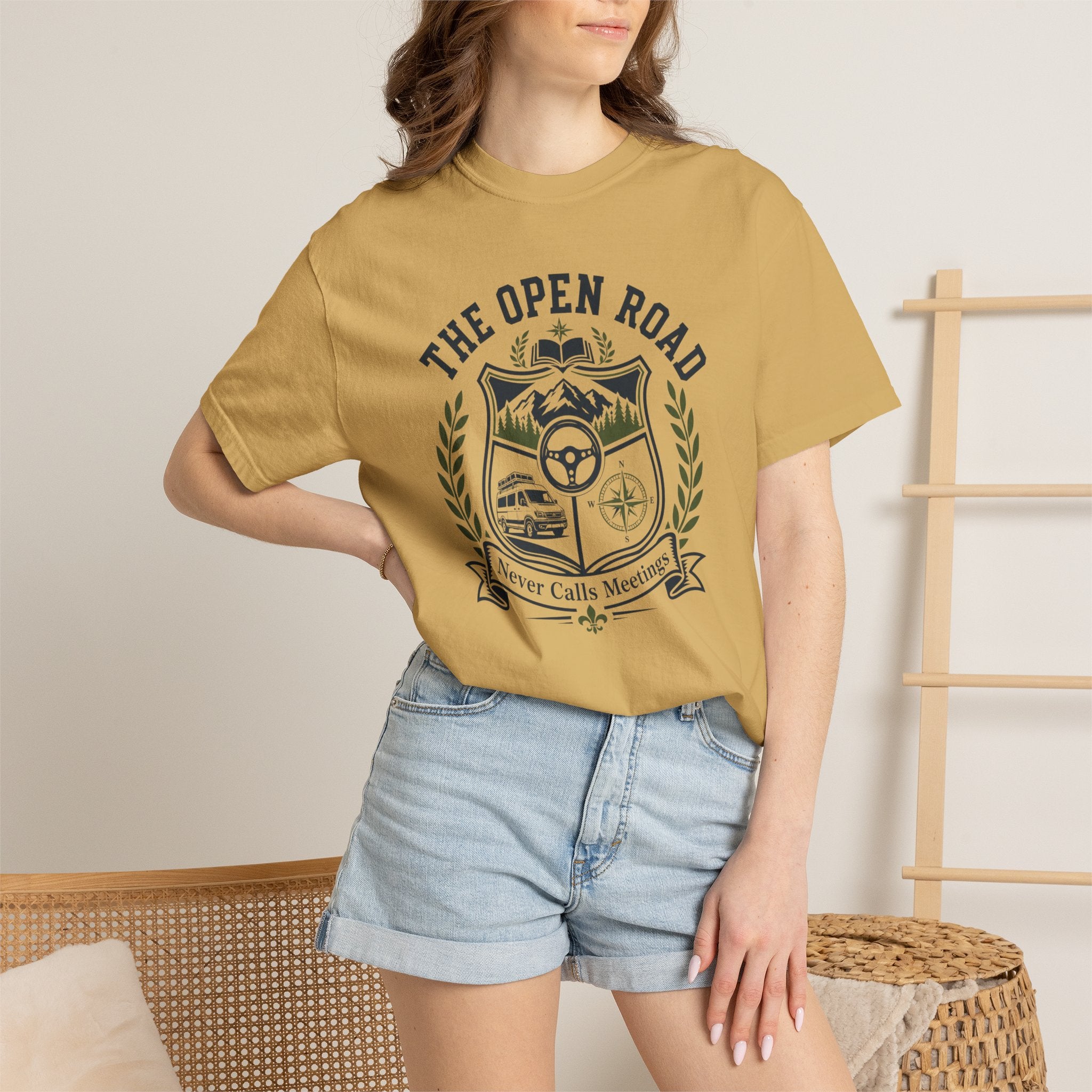 The Open Road Never Calls Meetings - T-Shirt