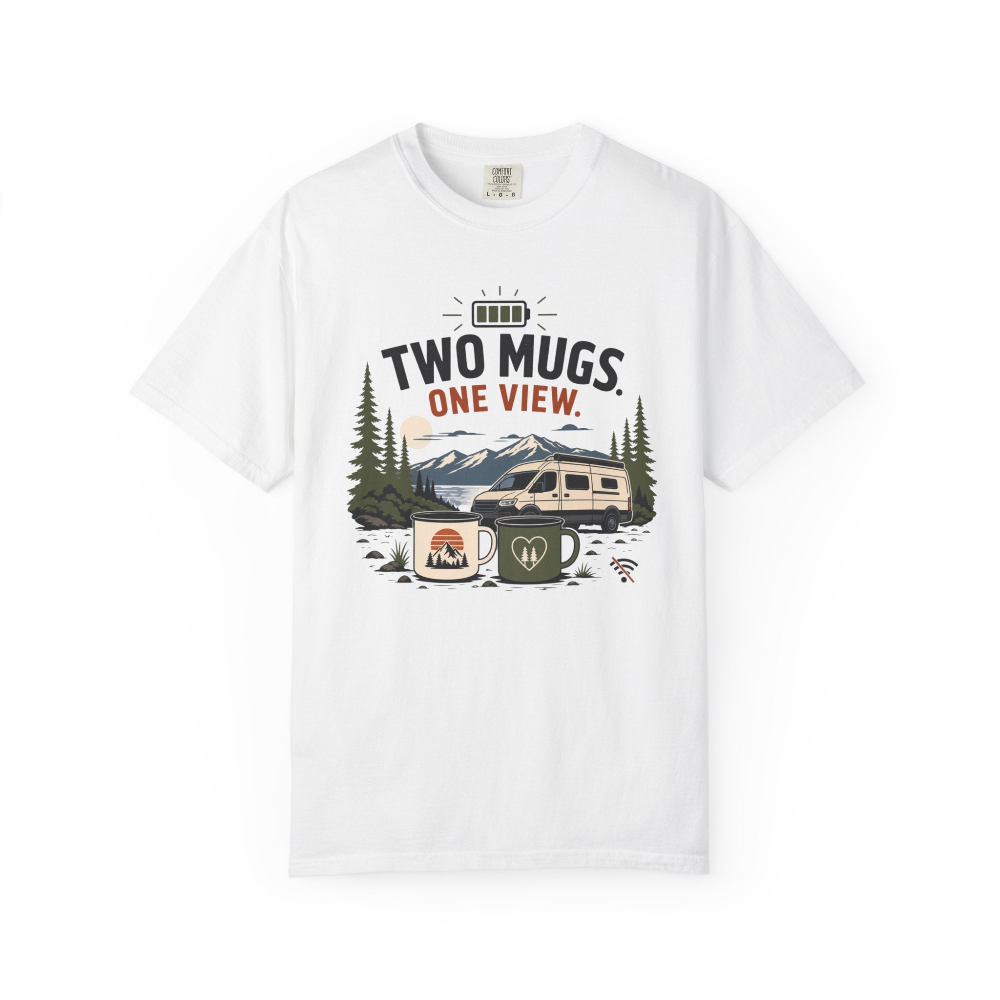 Two Mugs One View - T-Shirt