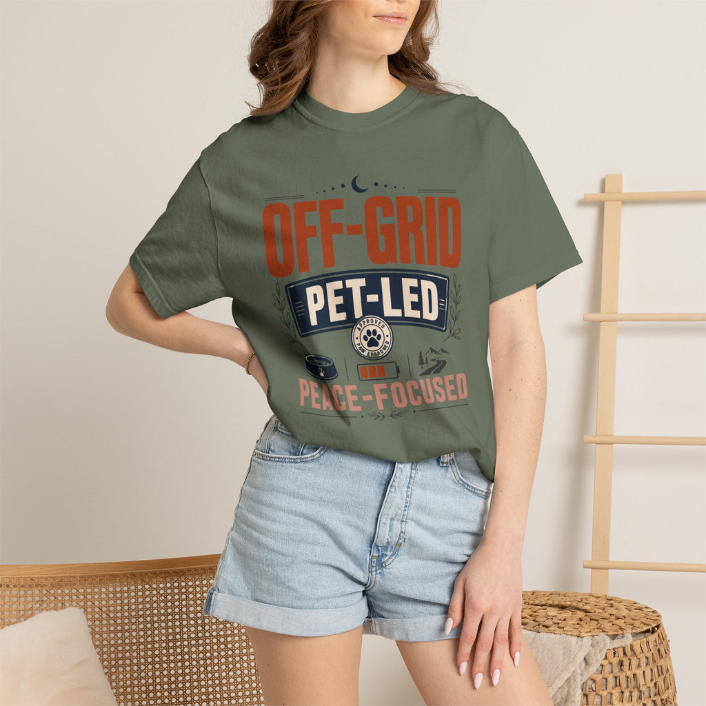 Off Grid Pet Led Peace Focused - T-Shirt