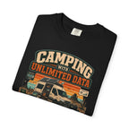 Camping With Unlimited Data and Limited Common Sense - T-Shirt