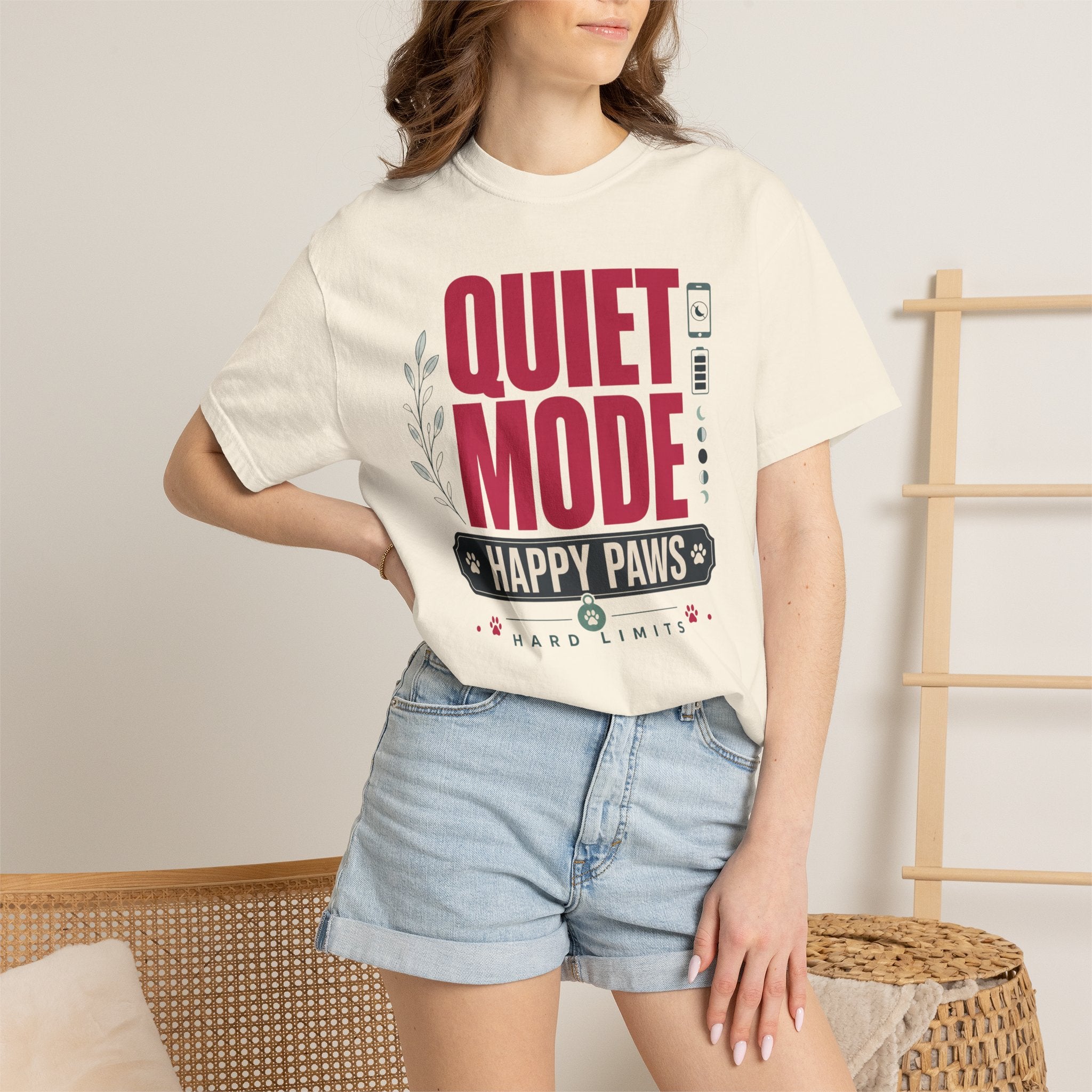 Quiet Mode Happy Paws Hard Limits - T-Shirt