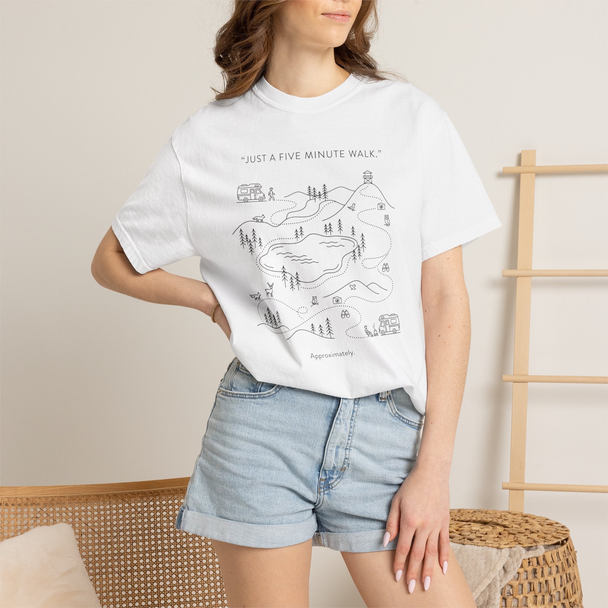 Just Five Minute Walk Approximately - T-Shirt