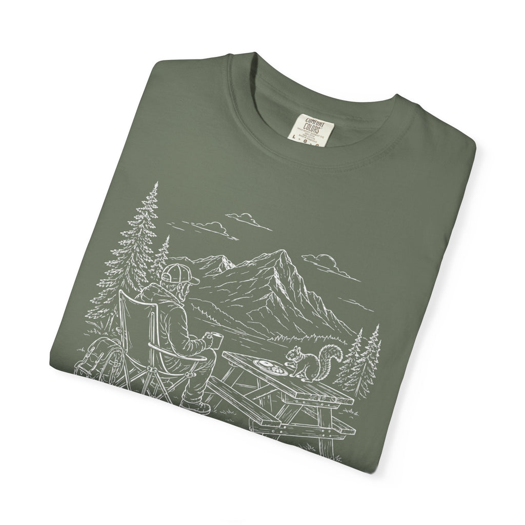 Breakfast Negotiations Favor The Squirrel - T-Shirt