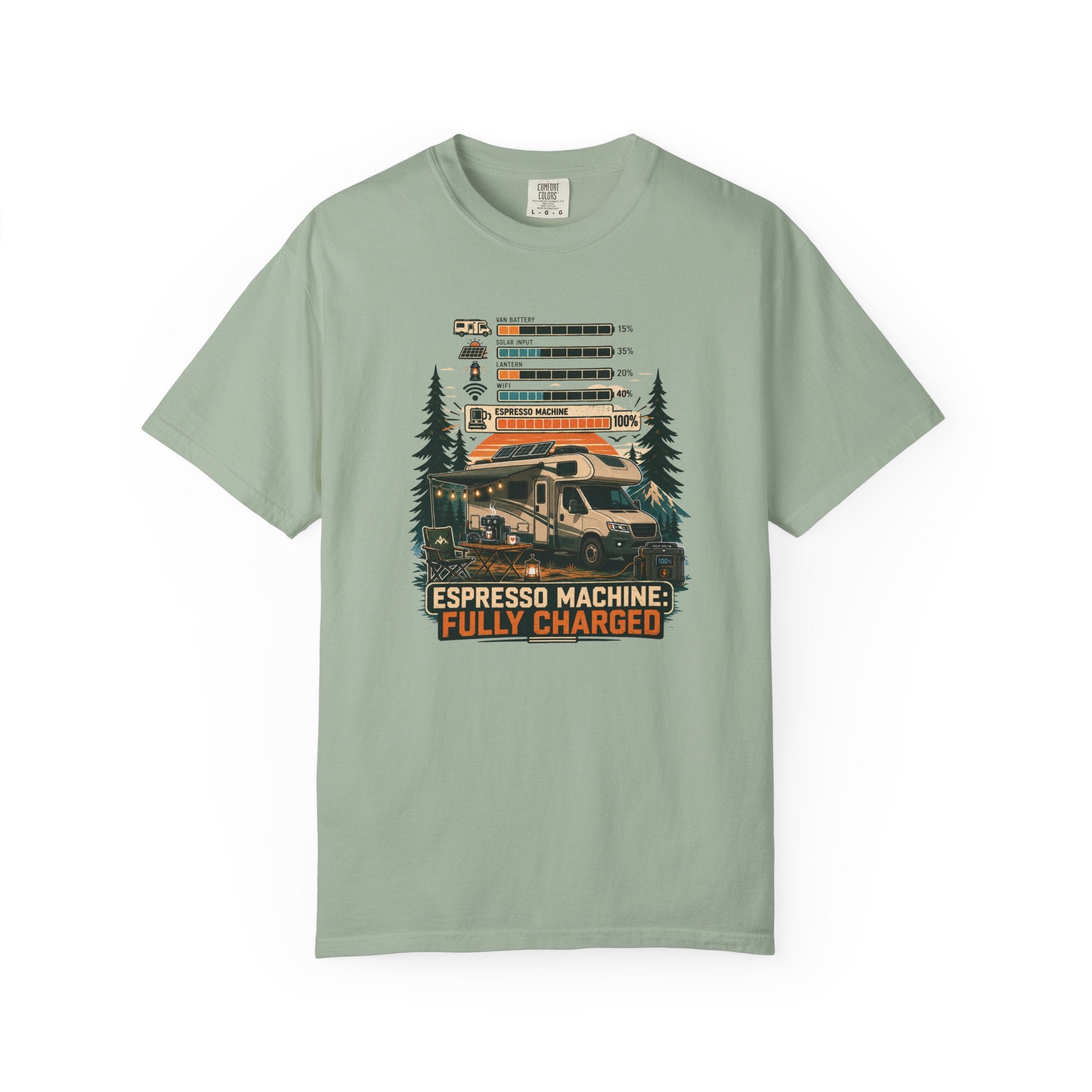Espresso Machine Fully Charged - T-Shirt