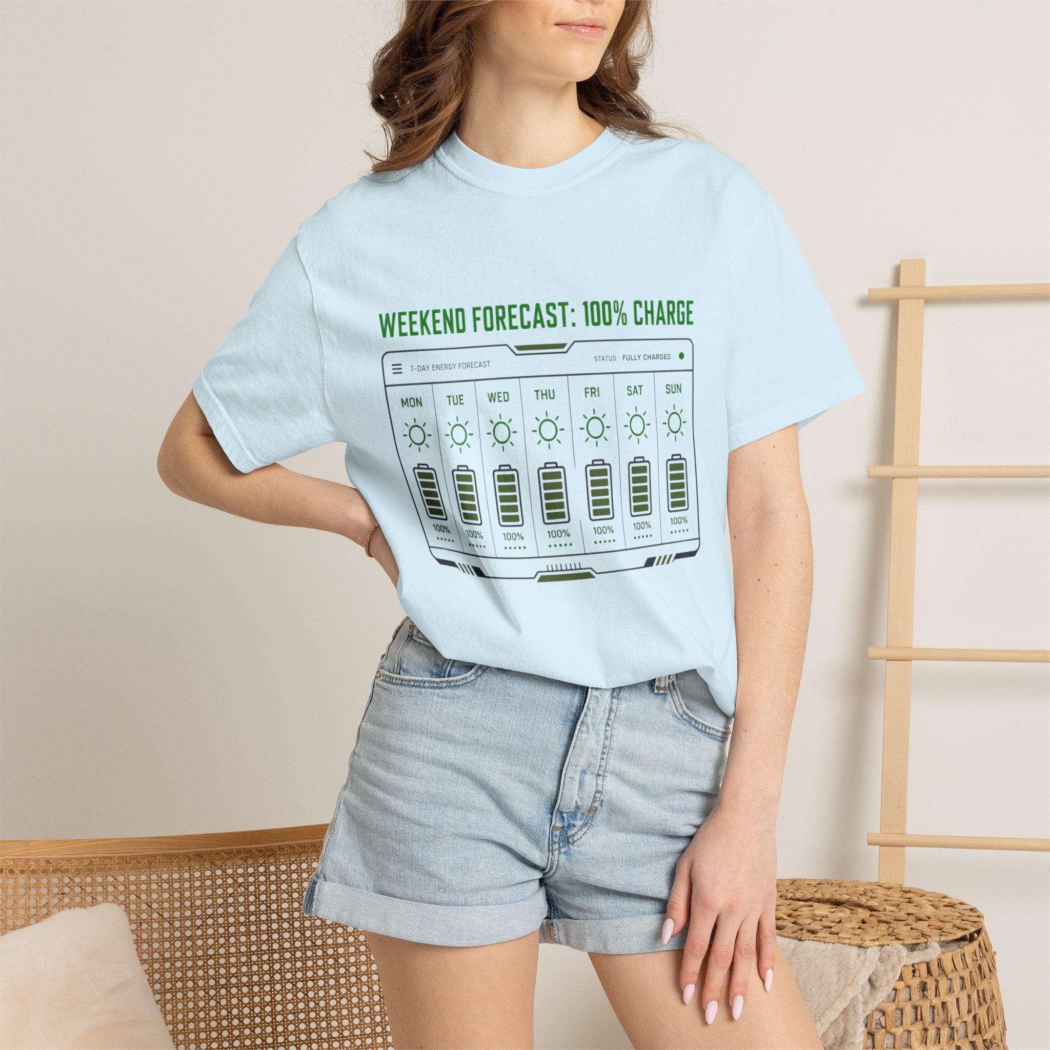 Weekend Forecast 100 Percent Charge - T-Shirt