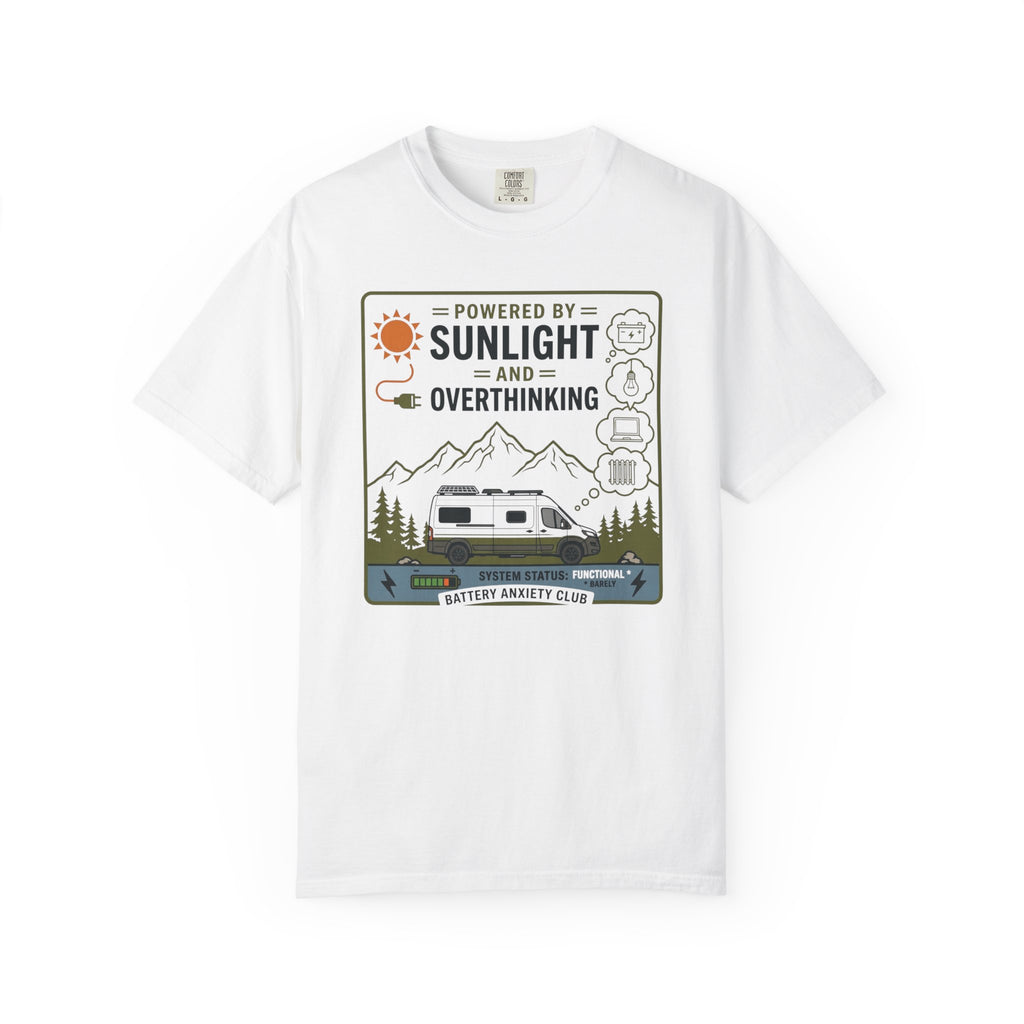 Powered By Sunlight And Overthinking - T-Shirt