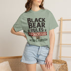 Black Bear Rules Keep Snacks Close People Farther - T-Shirt