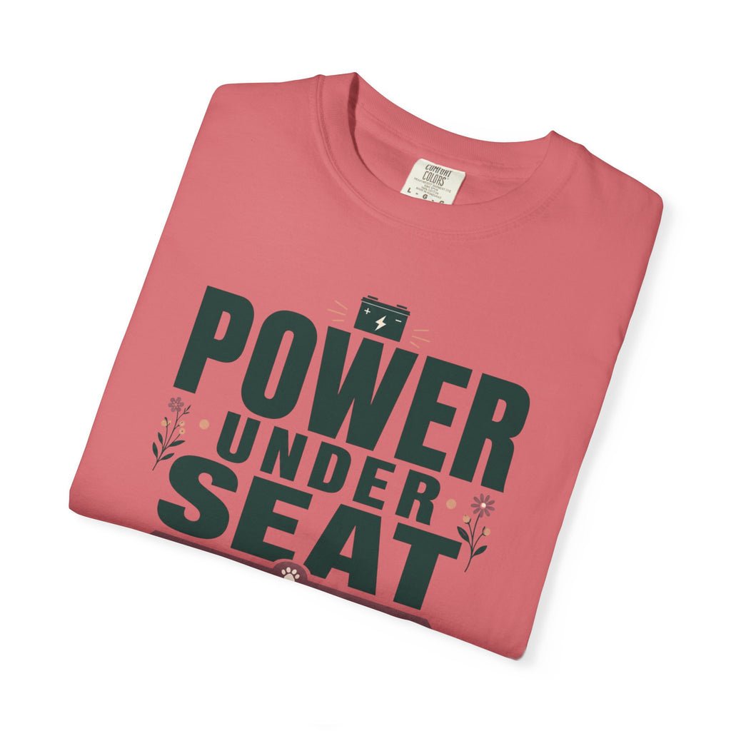 Power Under Seat Cat In Window - T-Shirt