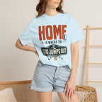Home Is Where The Dog Jumps Out - T-Shirt